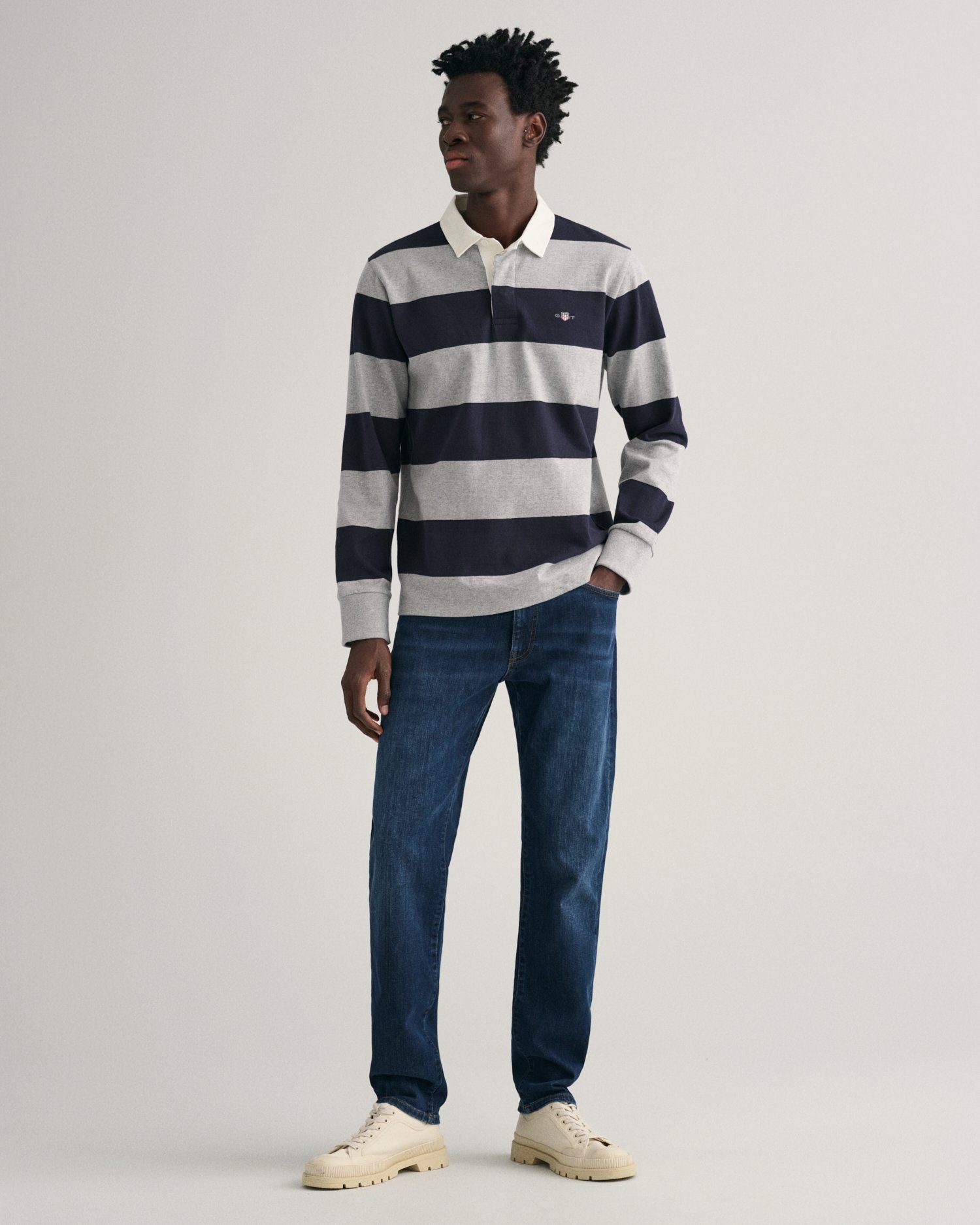 Gant Rugbyshirt REG SHIELD BARSTRIPE HEAVY RUGGER