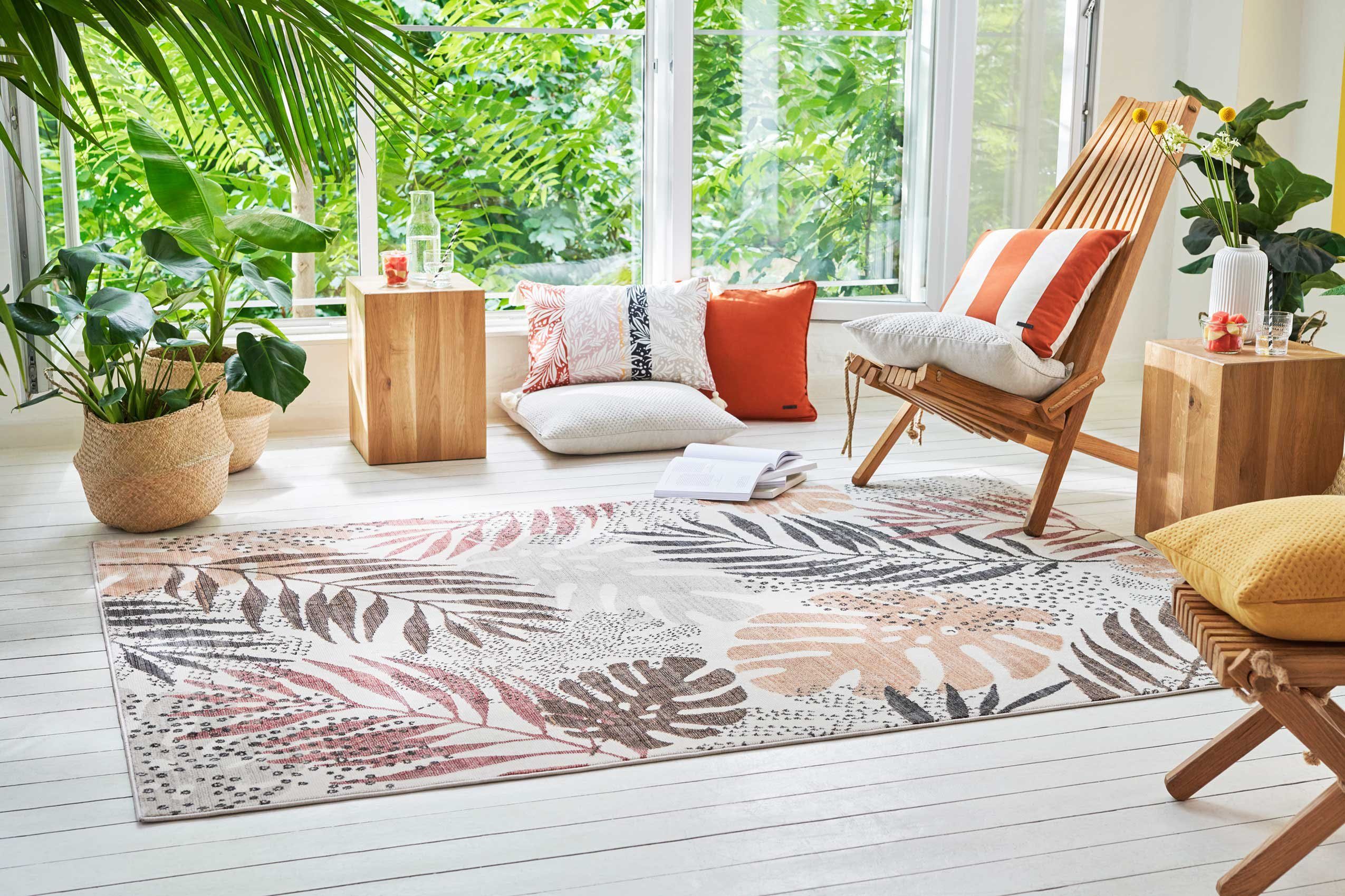 Esprit Vloerkleed Florence ESP-21077 Modern designer vloerkleed met franje, jungle, woonkamer
