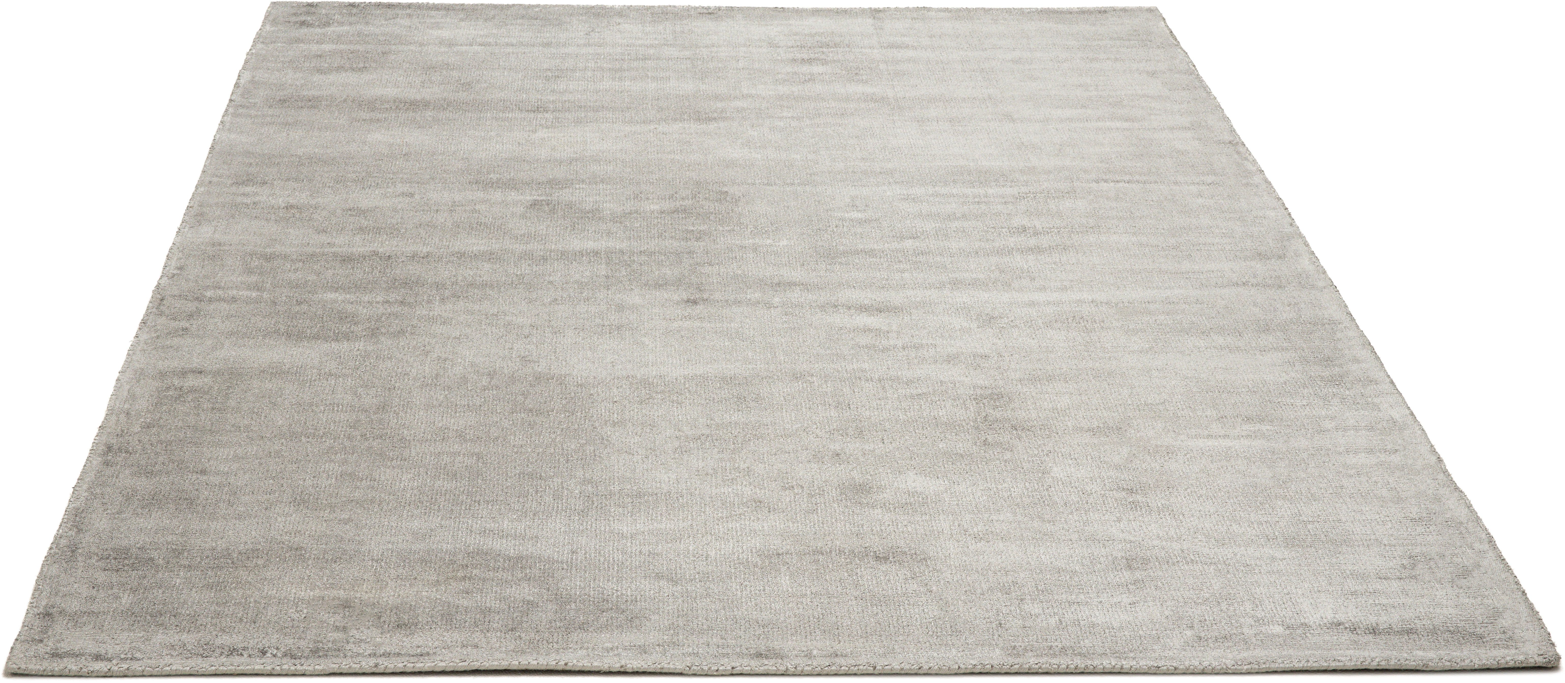 TOM TAILOR HOME Vloerkleed Shine uni Handgeweven vloerkleed, 100% viscose, met de hand geweven, met elegante glans