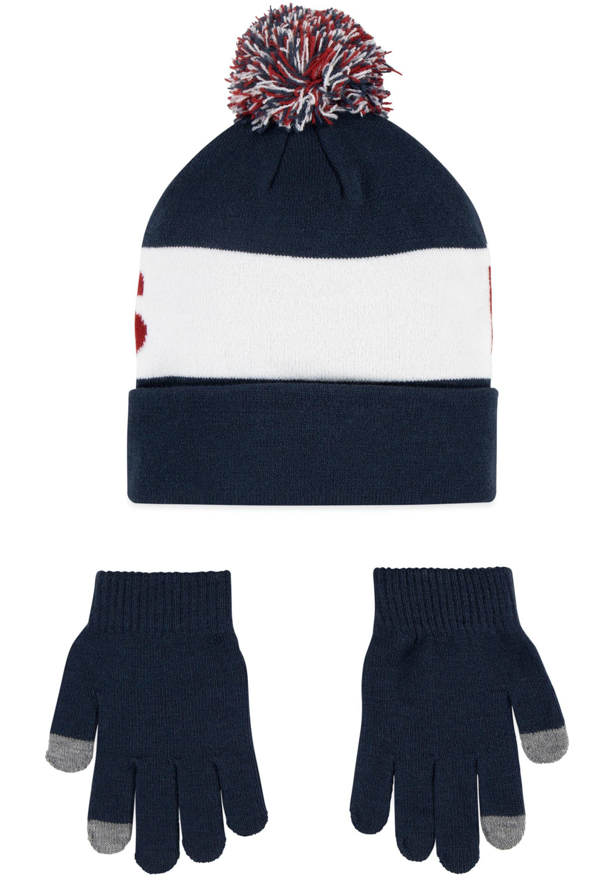 Levi's Kidswear Pomponmuts en handschoen in set (set)