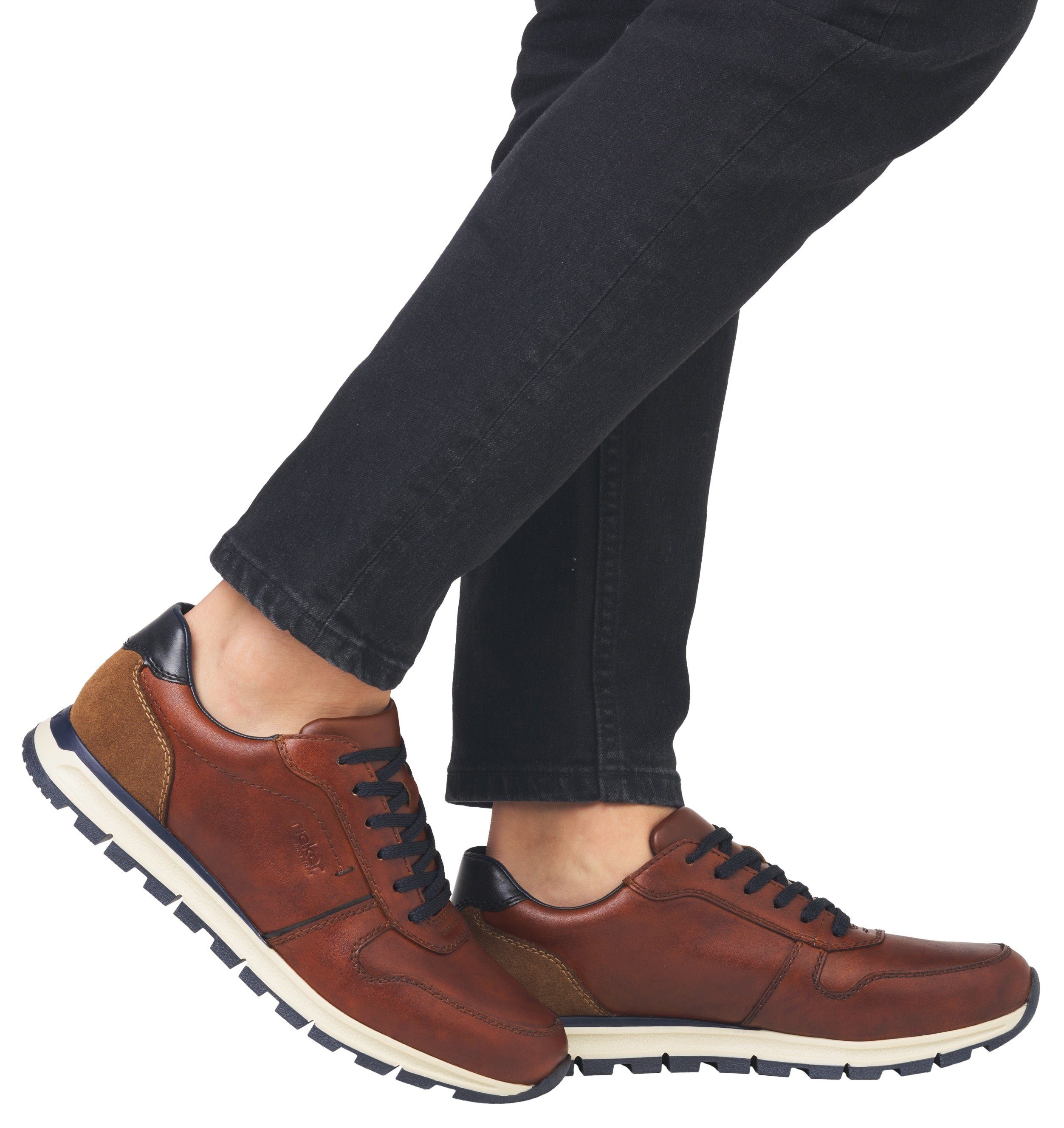 Rieker Sneakers met memocup binnenzool, vrijetijdsschoen, lage schoen, veterschoen