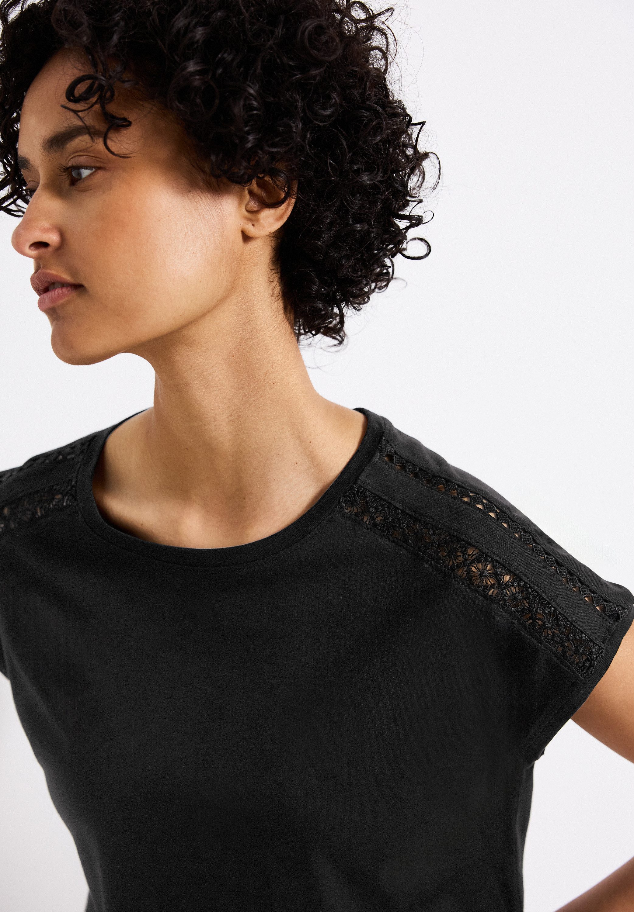 STREET ONE T-shirt met gehaakte details