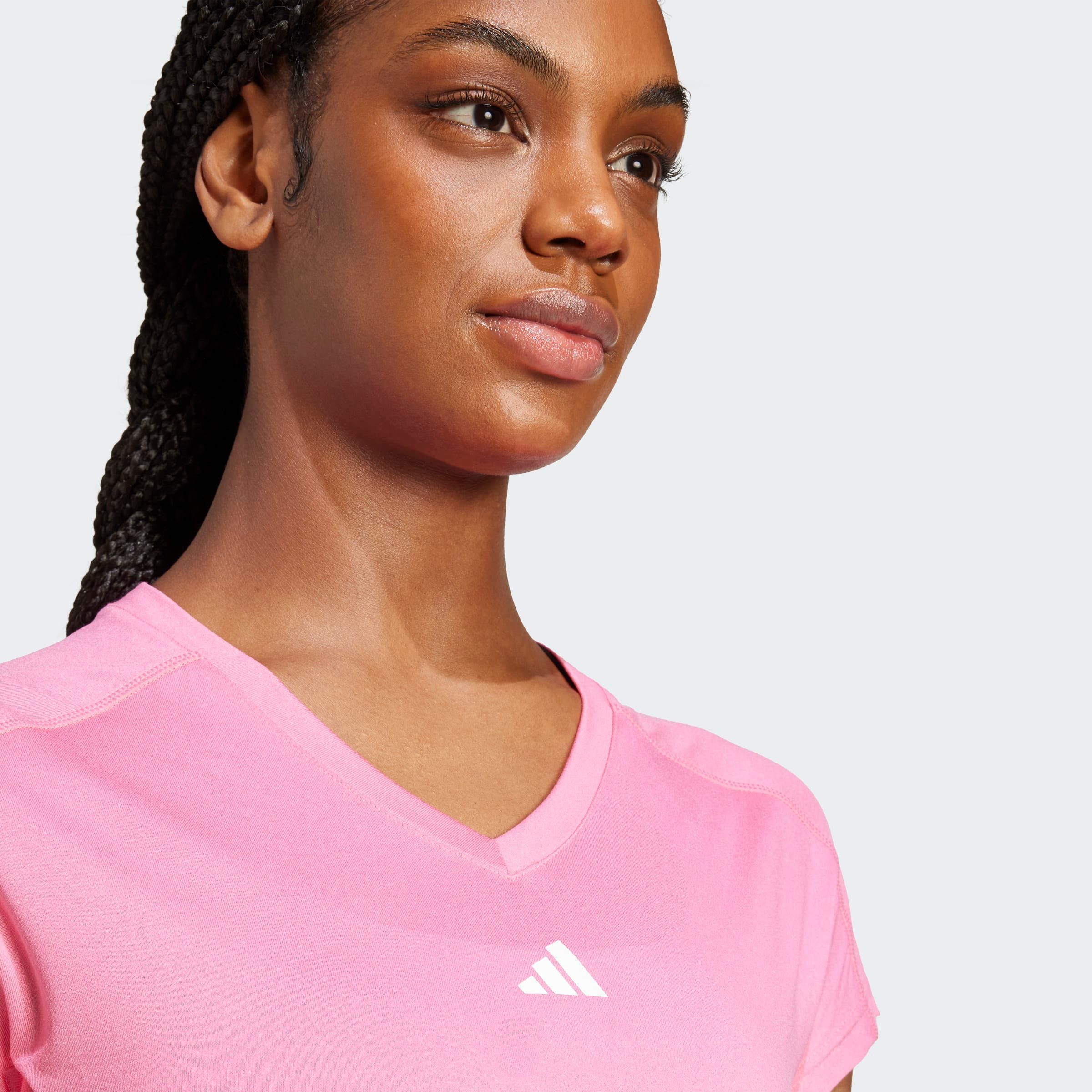 adidas Performance T-shirt TR-ES MIN T Trainingsshirt, vochtabsorberend met V-hals