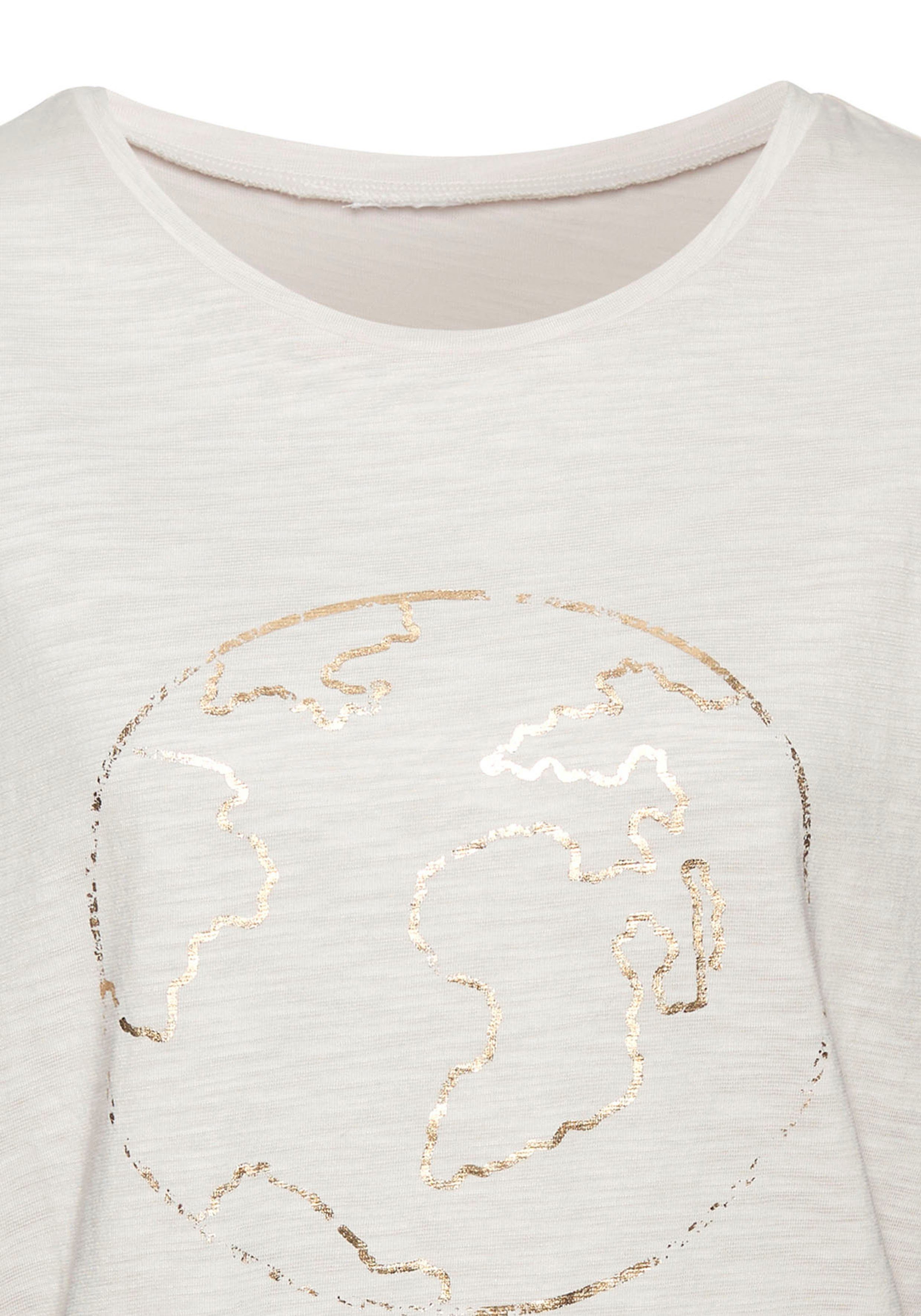 Vivance T-shirt met modieuze frontprint (1-delig)