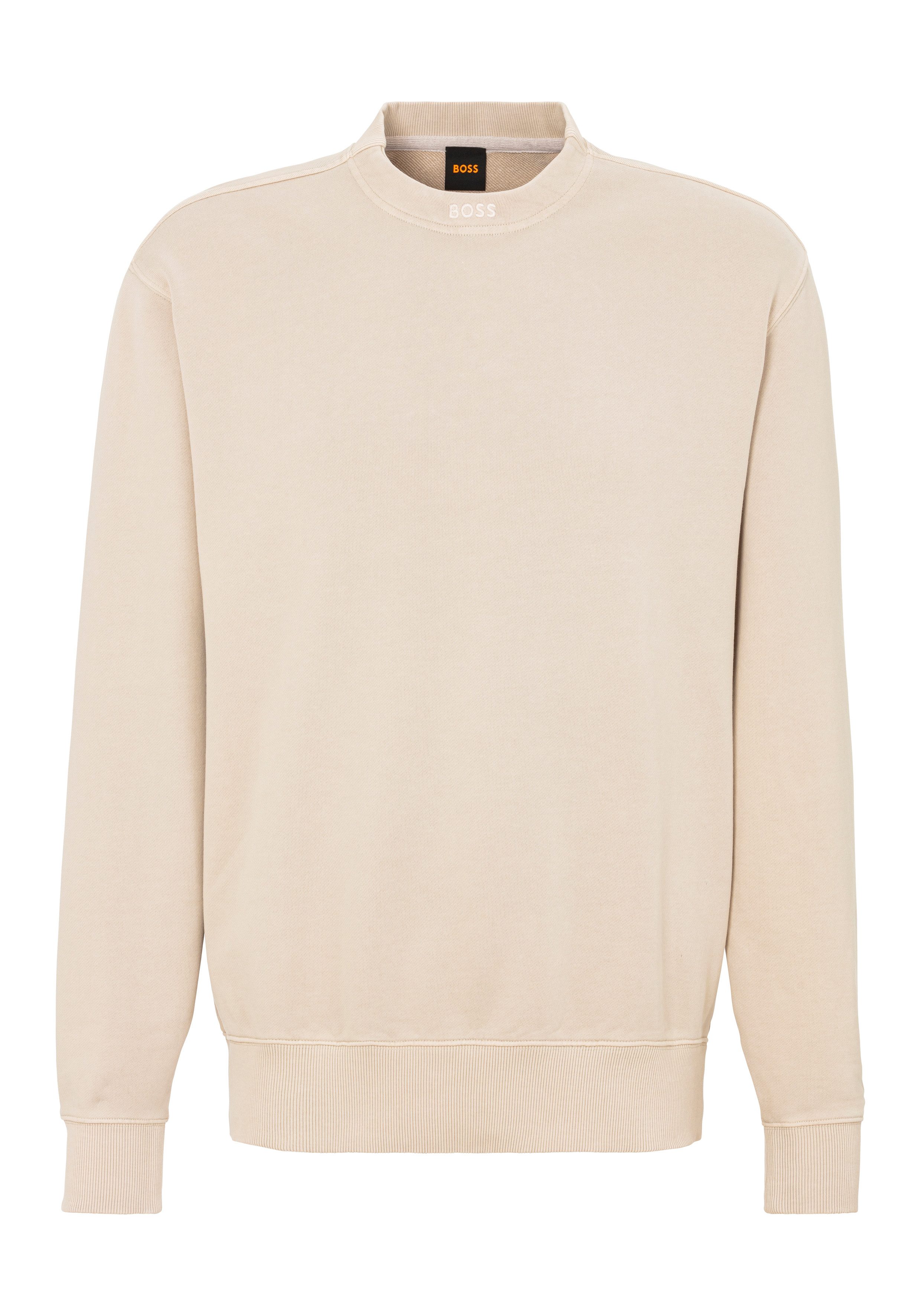 Boss Orange Stijlvolle Sweatshirt met Unieke Kleur Beige Heren