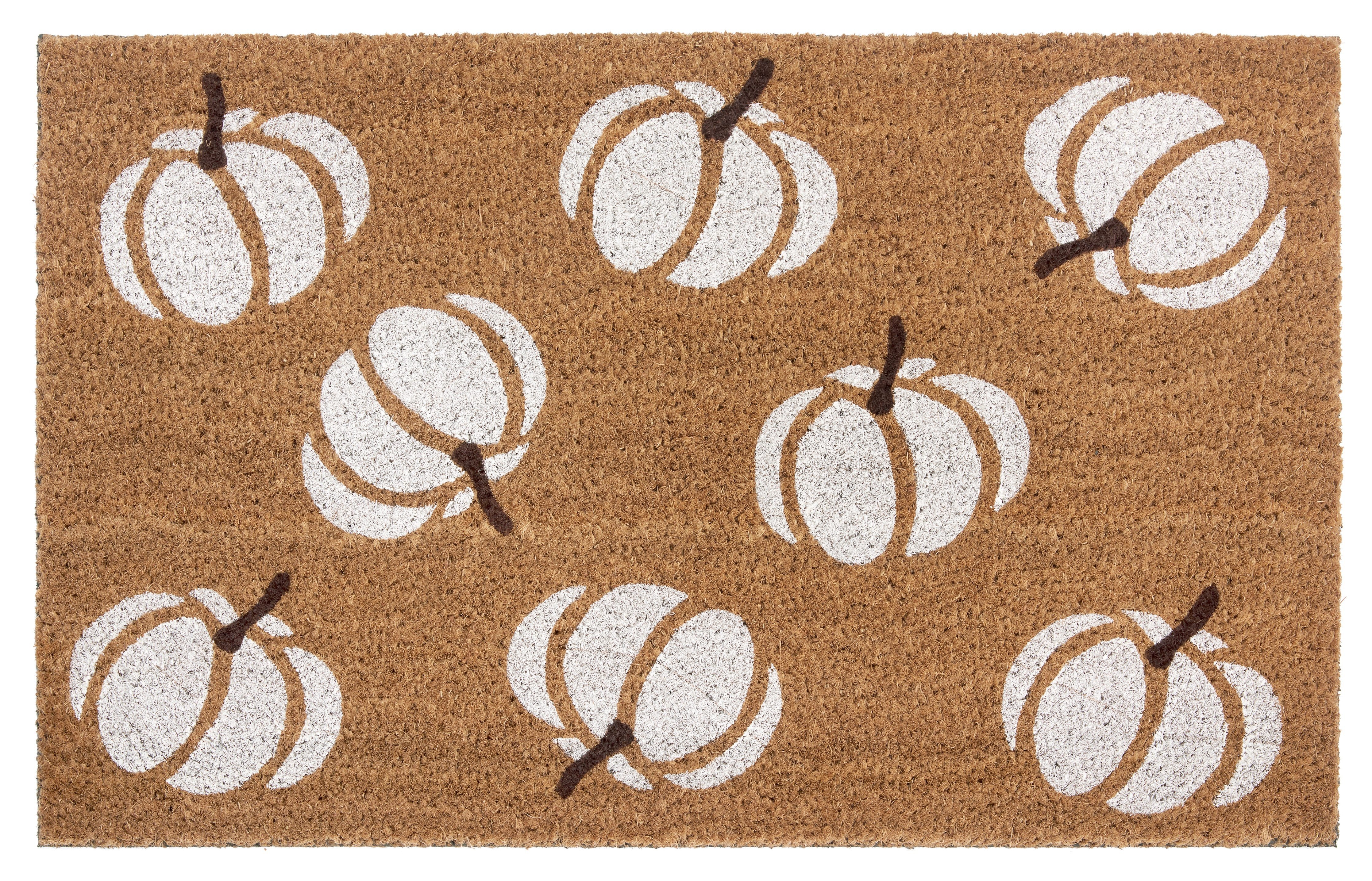 HANSE Home Mat Mix Mats Kokos Pumpkins, deurmat Kokos, vuilopvangmat, outdoor, antislip, binnen, kokosmat, gang