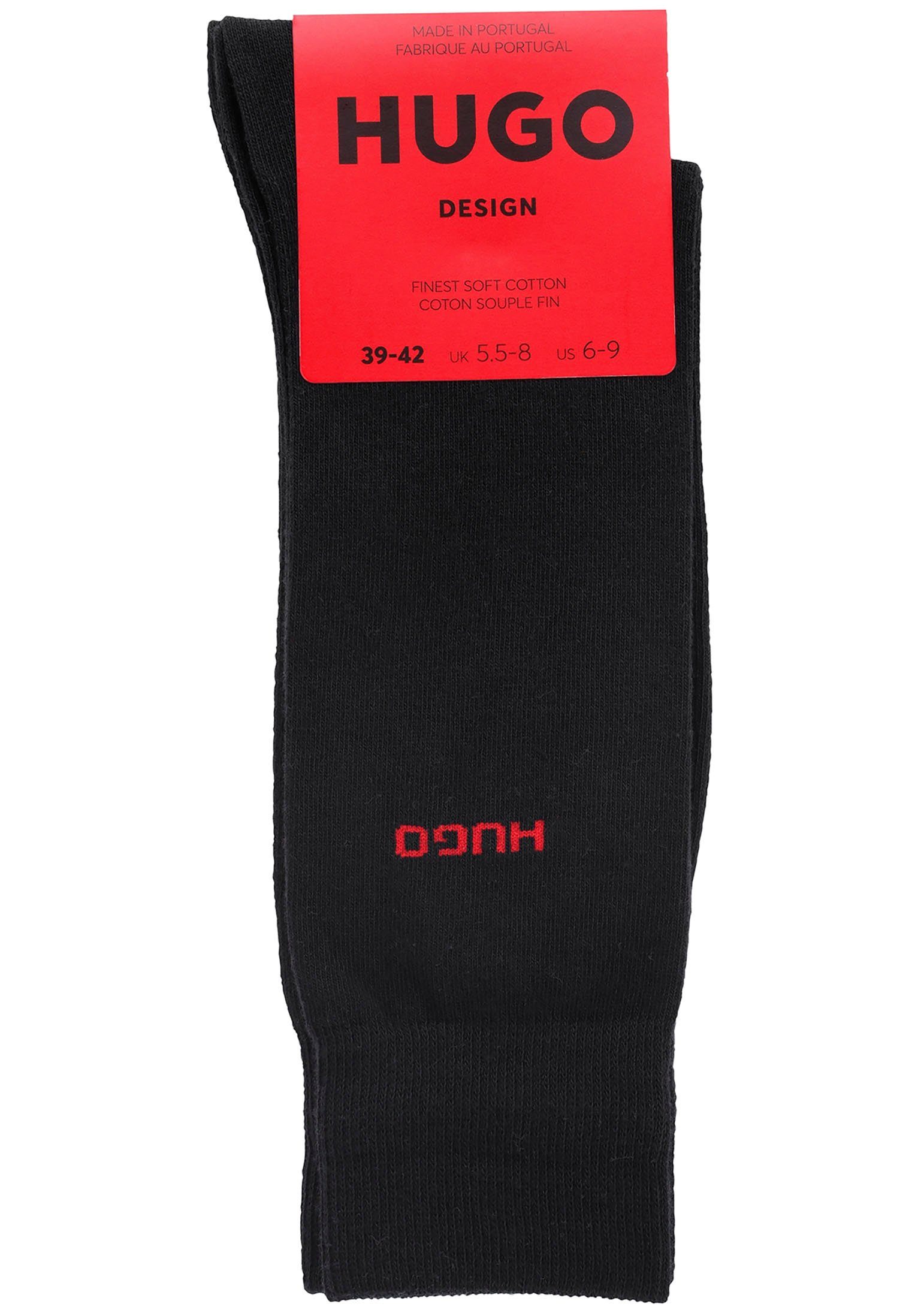 HUGO underwear Business-sokken 2P RS Uni CC met contrasterende hugo logo-opschrift (2 paar, Set van 2)