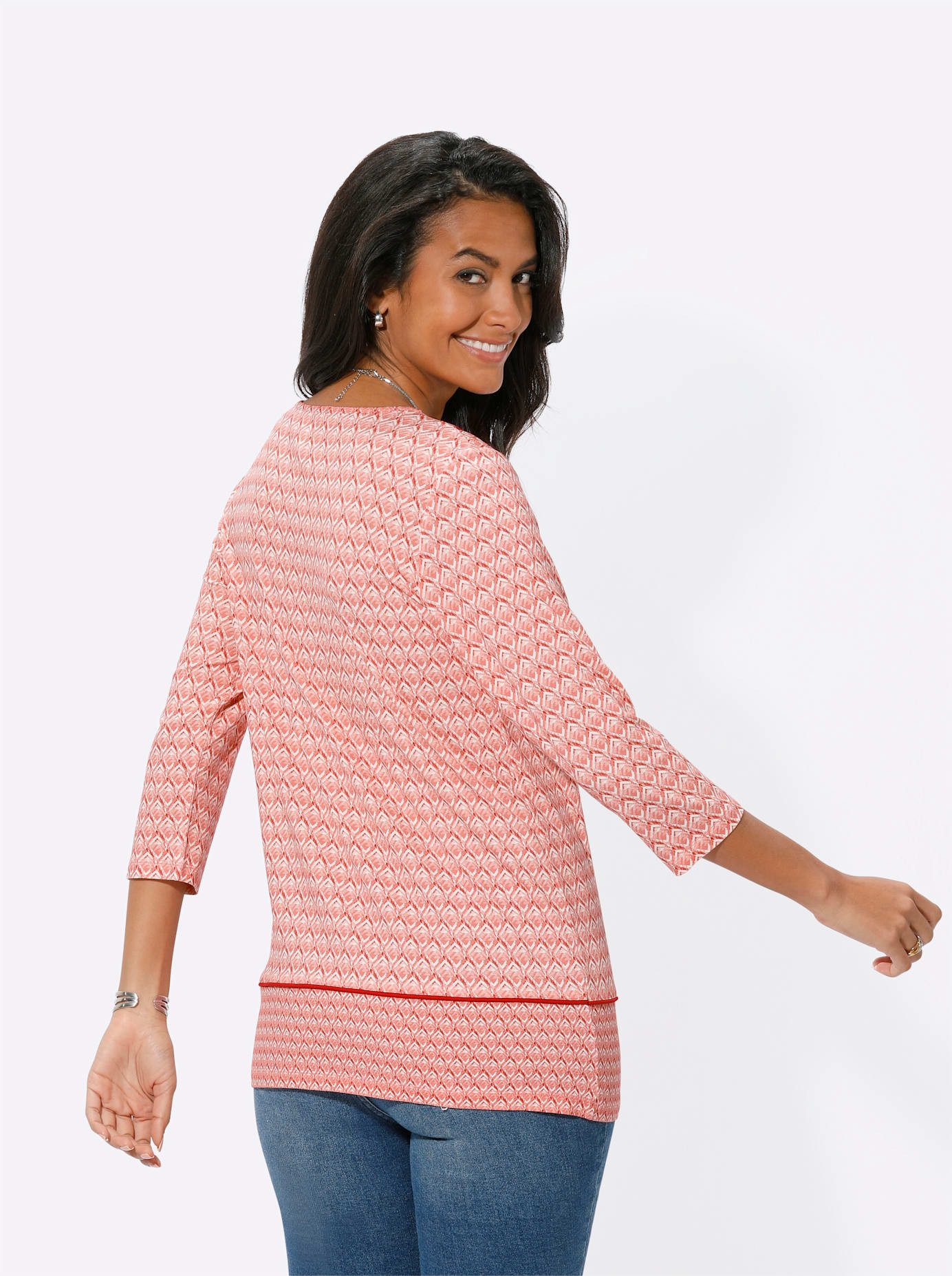 Casual Looks Shirt met 3 4 mouwen Shirt (1-delig)