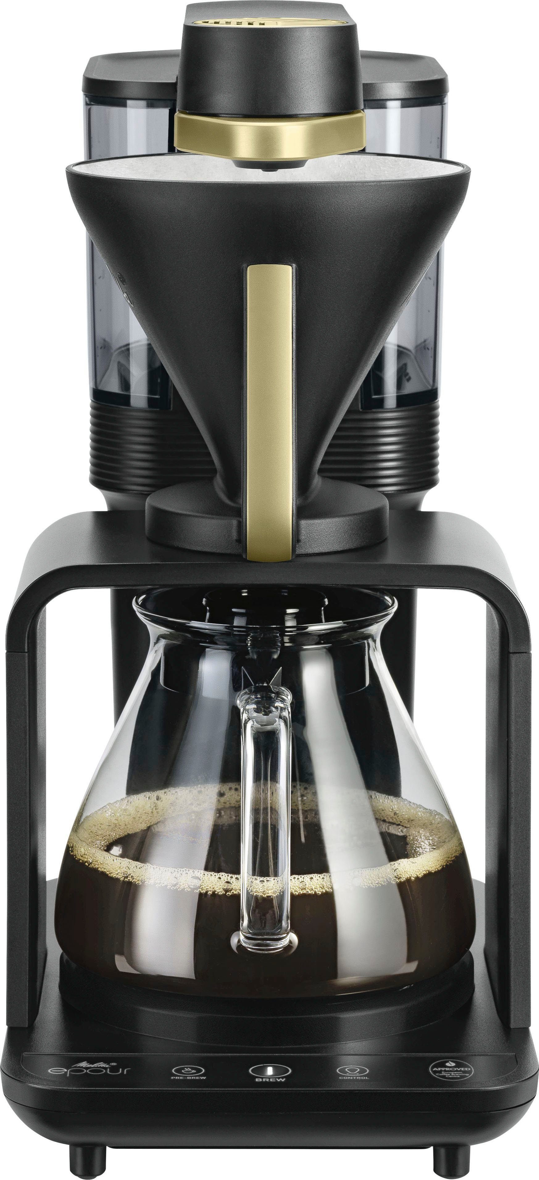 Melitta Filterkoffieapparaat Epour® 1024-11 zwart/zilver, 1 l