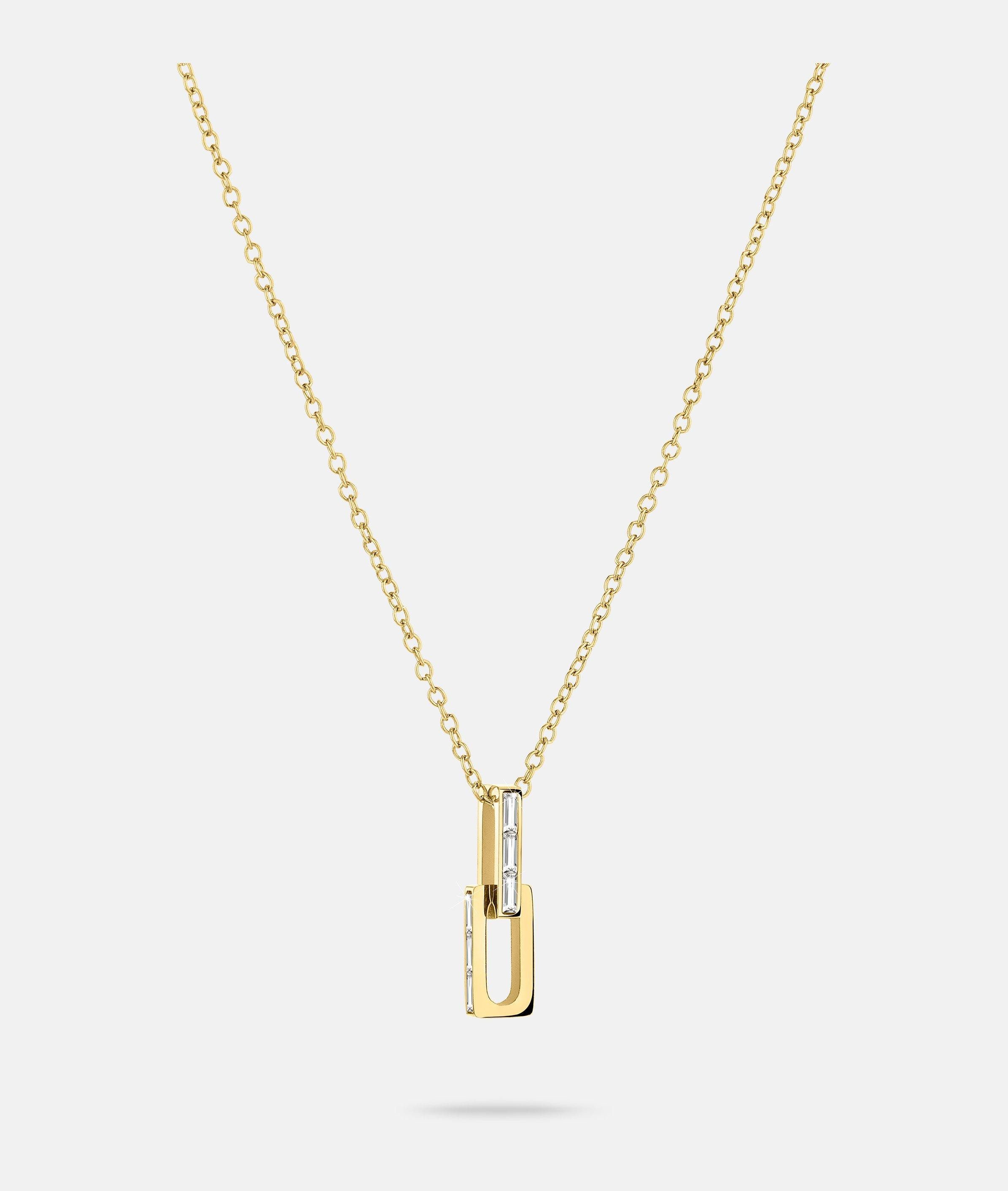 Liebeskind Berlin Ketting met hanger Sieraden roestvrijstalen ketting The Festive Mini Link Sparkle
