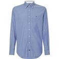 tommy hilfiger overhemd met lange mouwen cl-w oxfod solid f shirt blauw