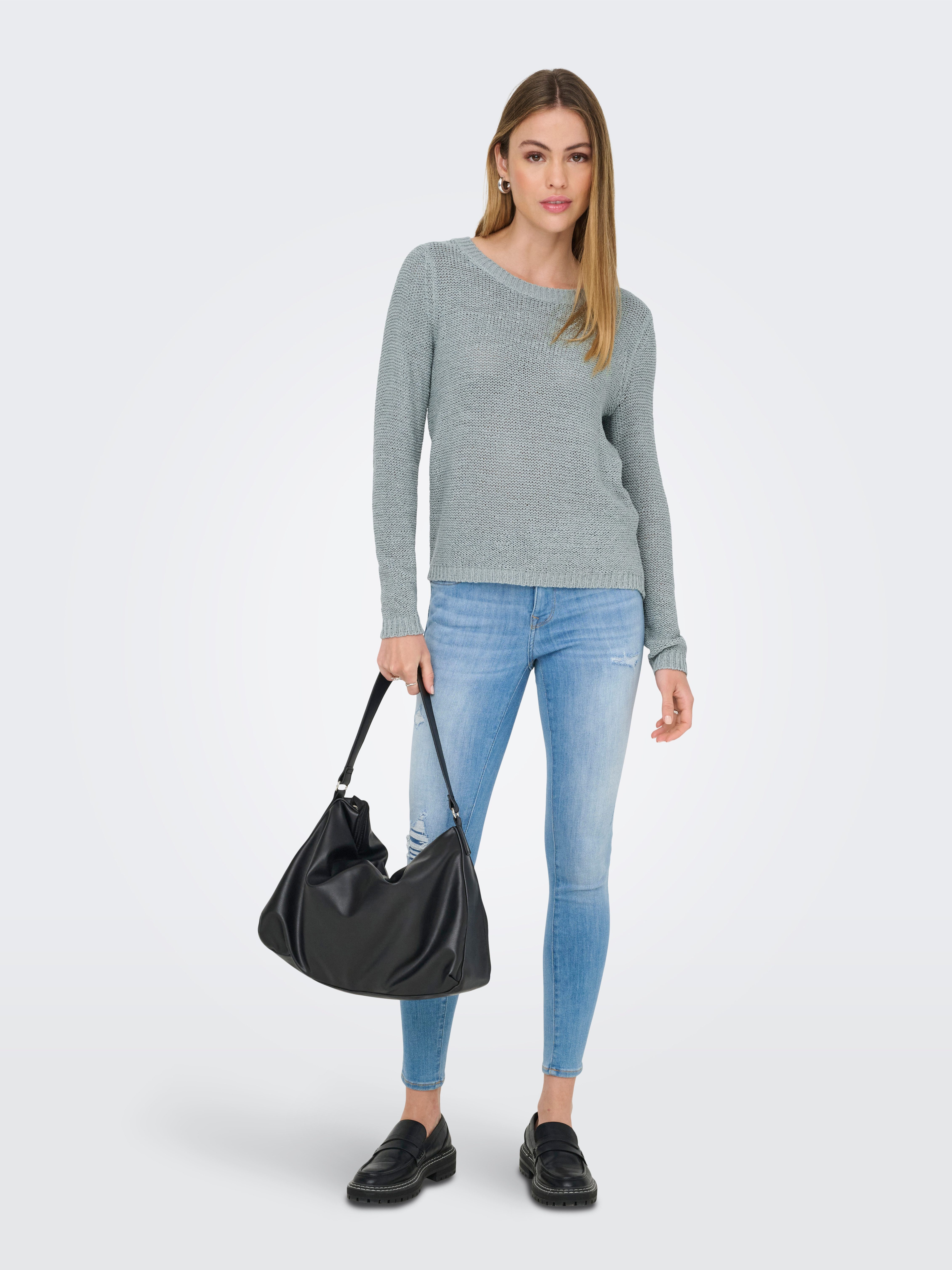 Only Gebreide trui ONLGEENA XO L/S PULLOVER KNT NOOS