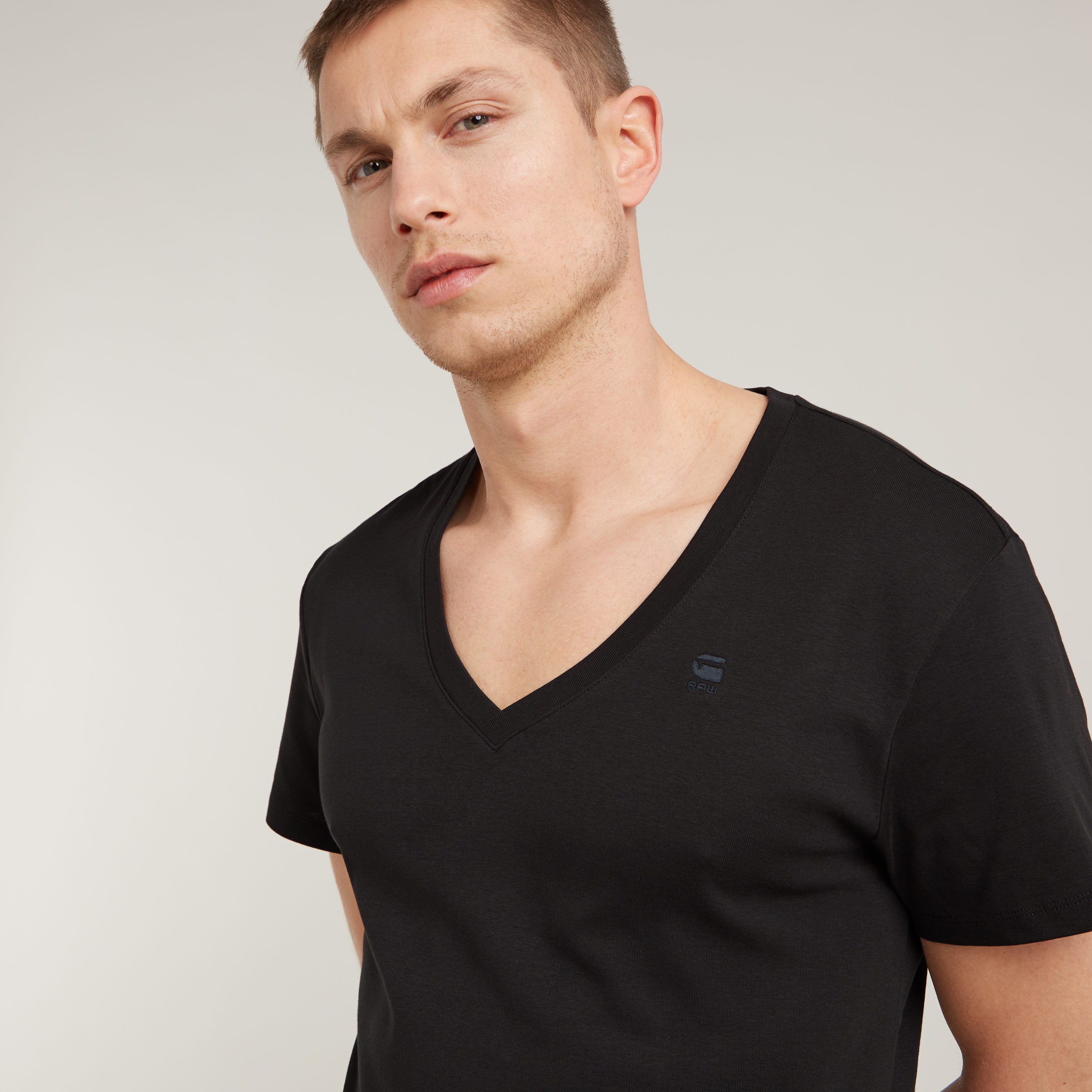 G-Star RAW Shirt met V-hals in tweepack (set, 2-delig)