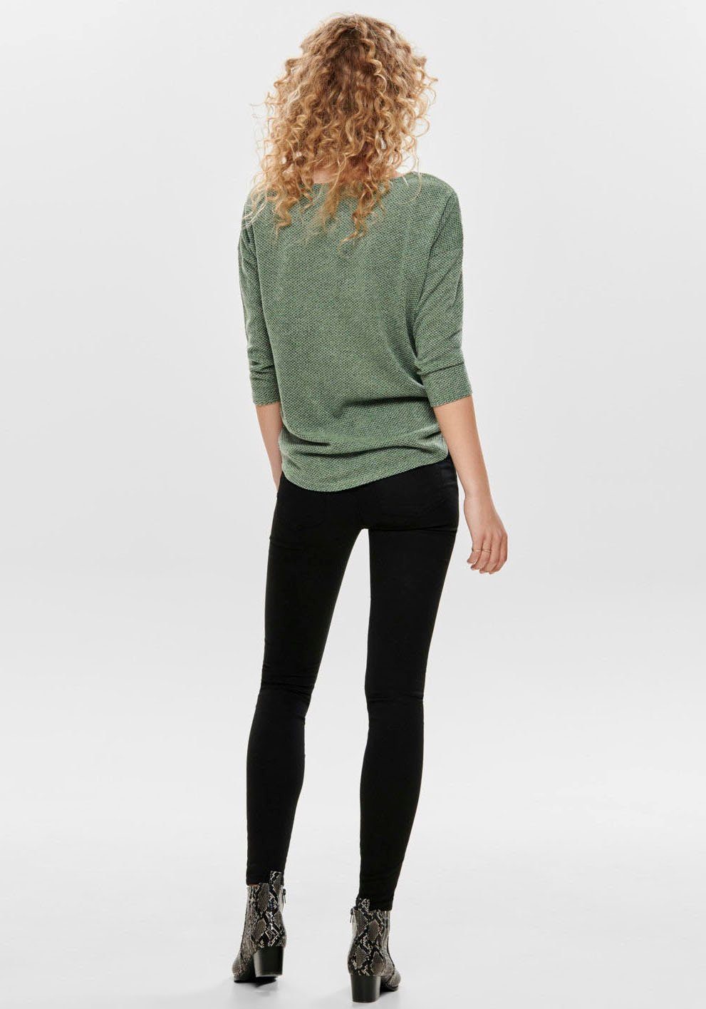 Only Shirt met 3/4-mouwen ONLALBA 3/4 TOP JRS NOOS