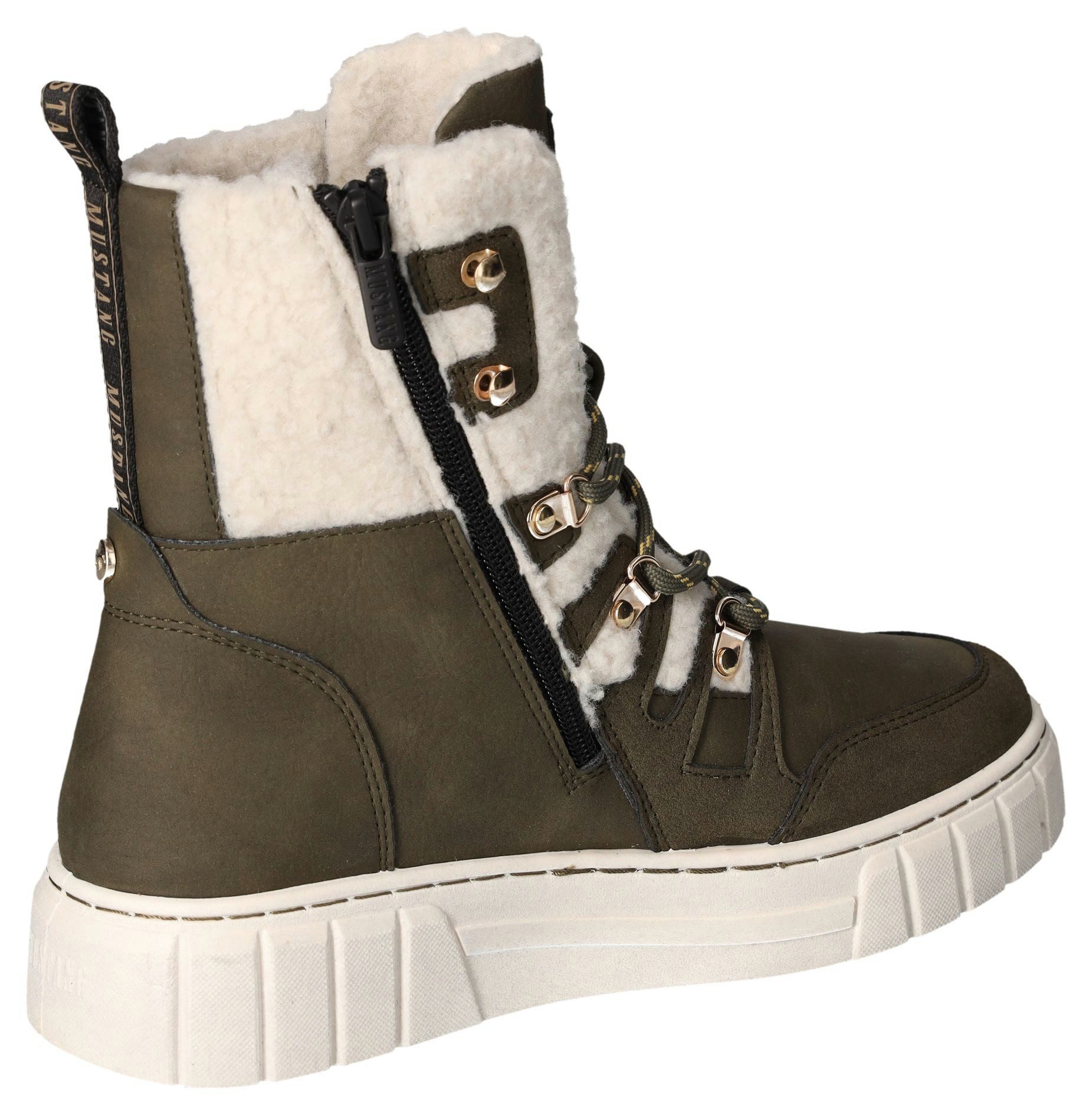 Mustang Shoes Winterlaarzen veterschoenen plateauboots snowboots met aanhaallus