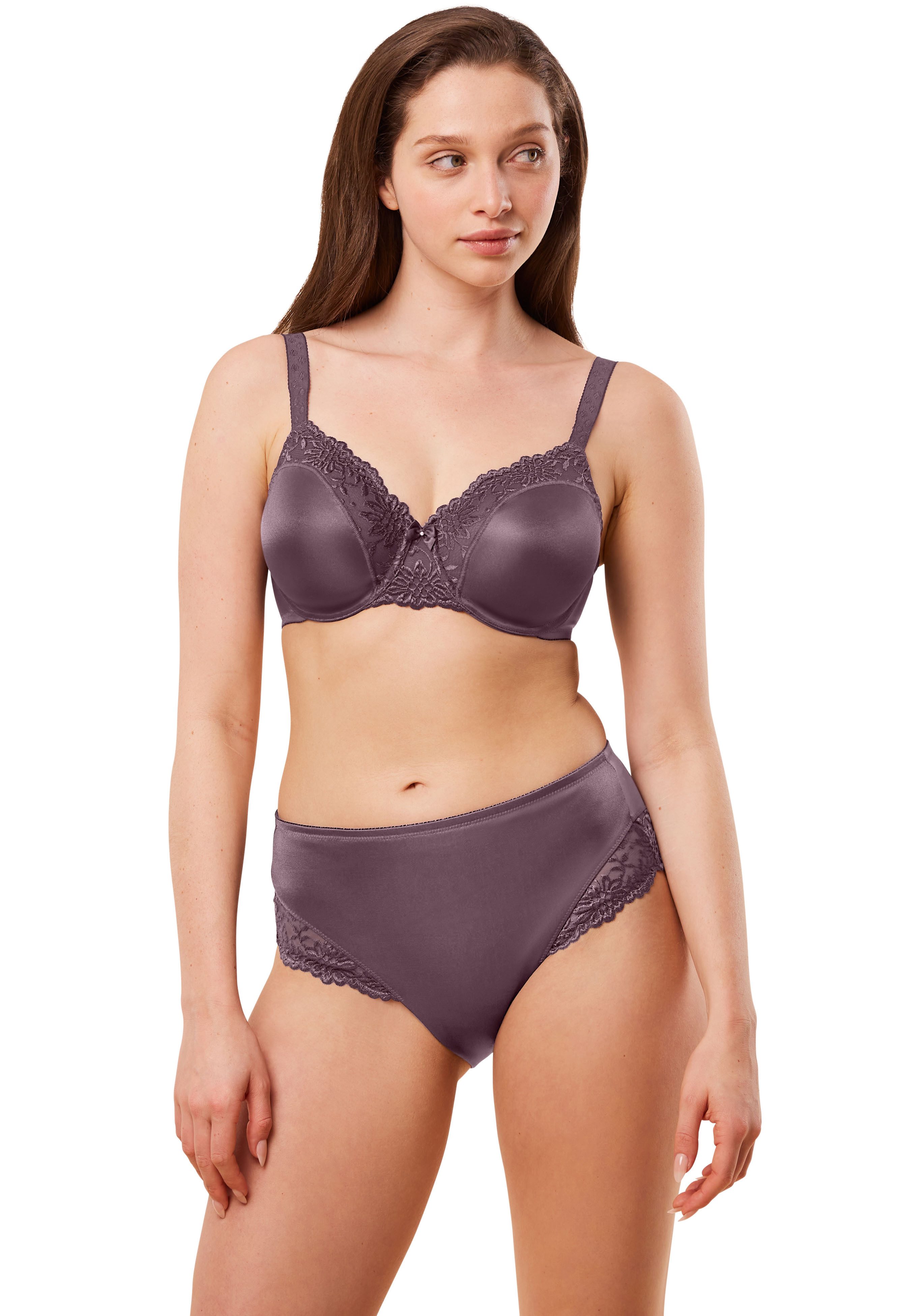 Triumph niet-voorgevormde minimizer Ladyform Soft aubergine