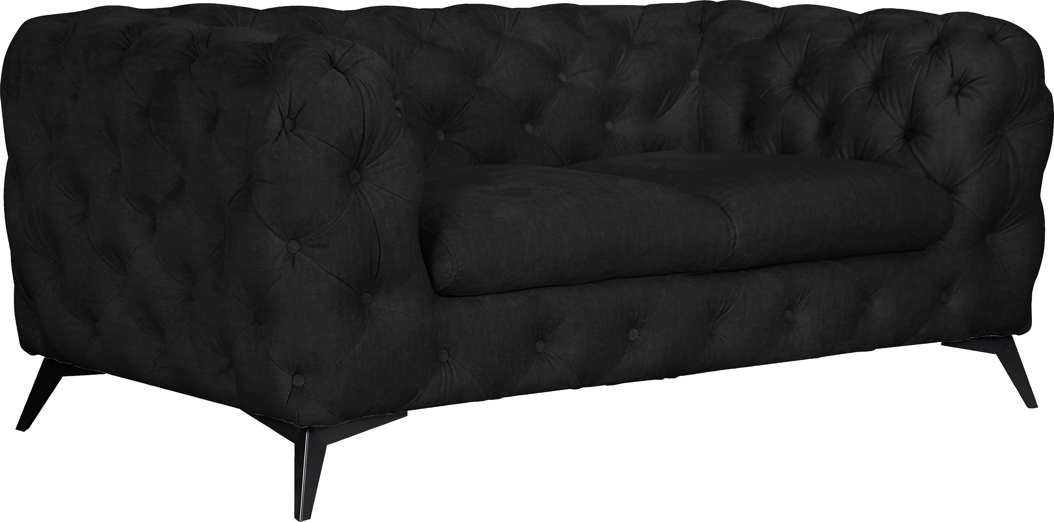 Leonique Chesterfield-bank Glynis luxueuze capitonnage, moderne chesterfield look, kleur van de poten ter keuze