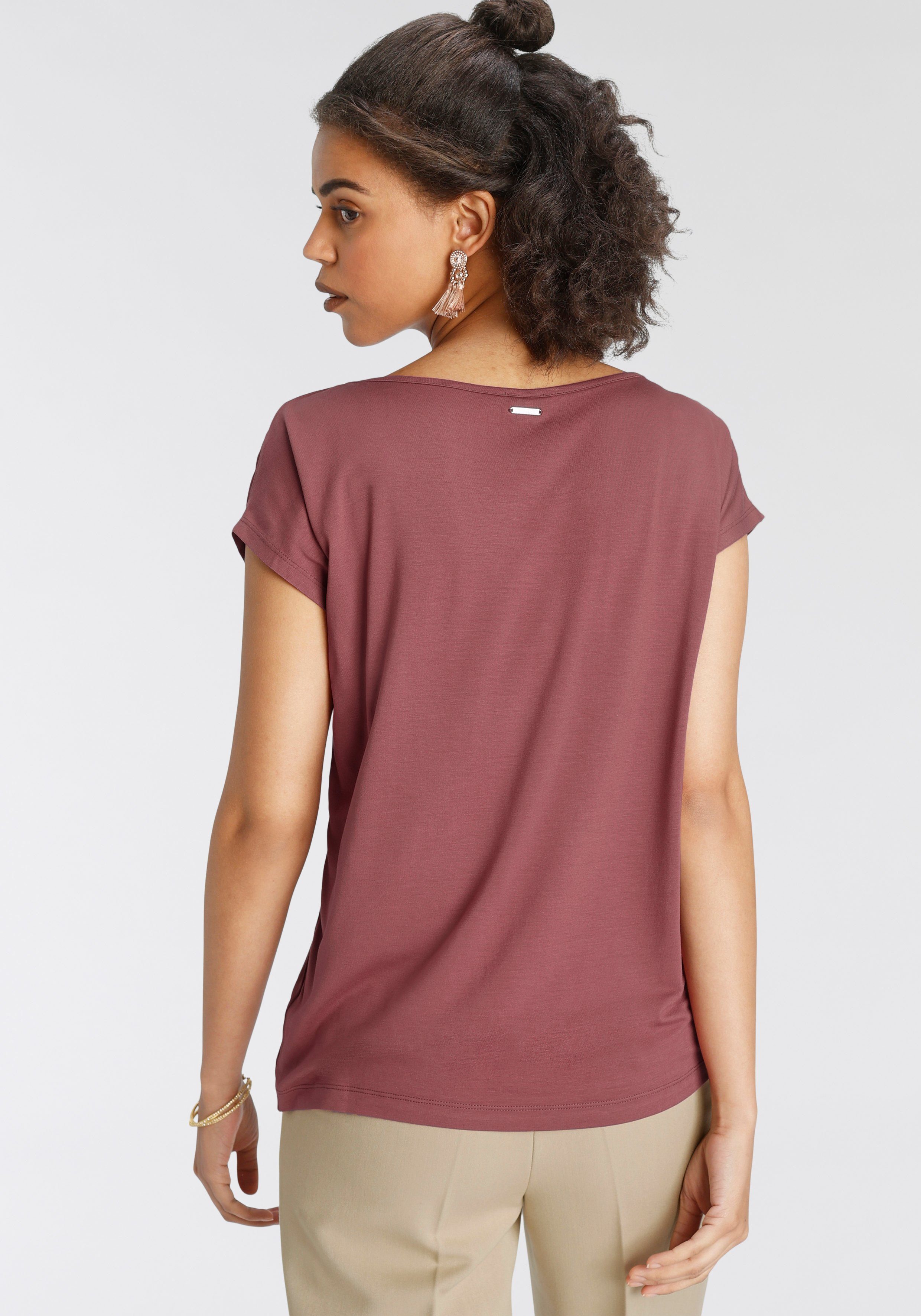 Laura Scott Shirtblouse van satijn en jersey