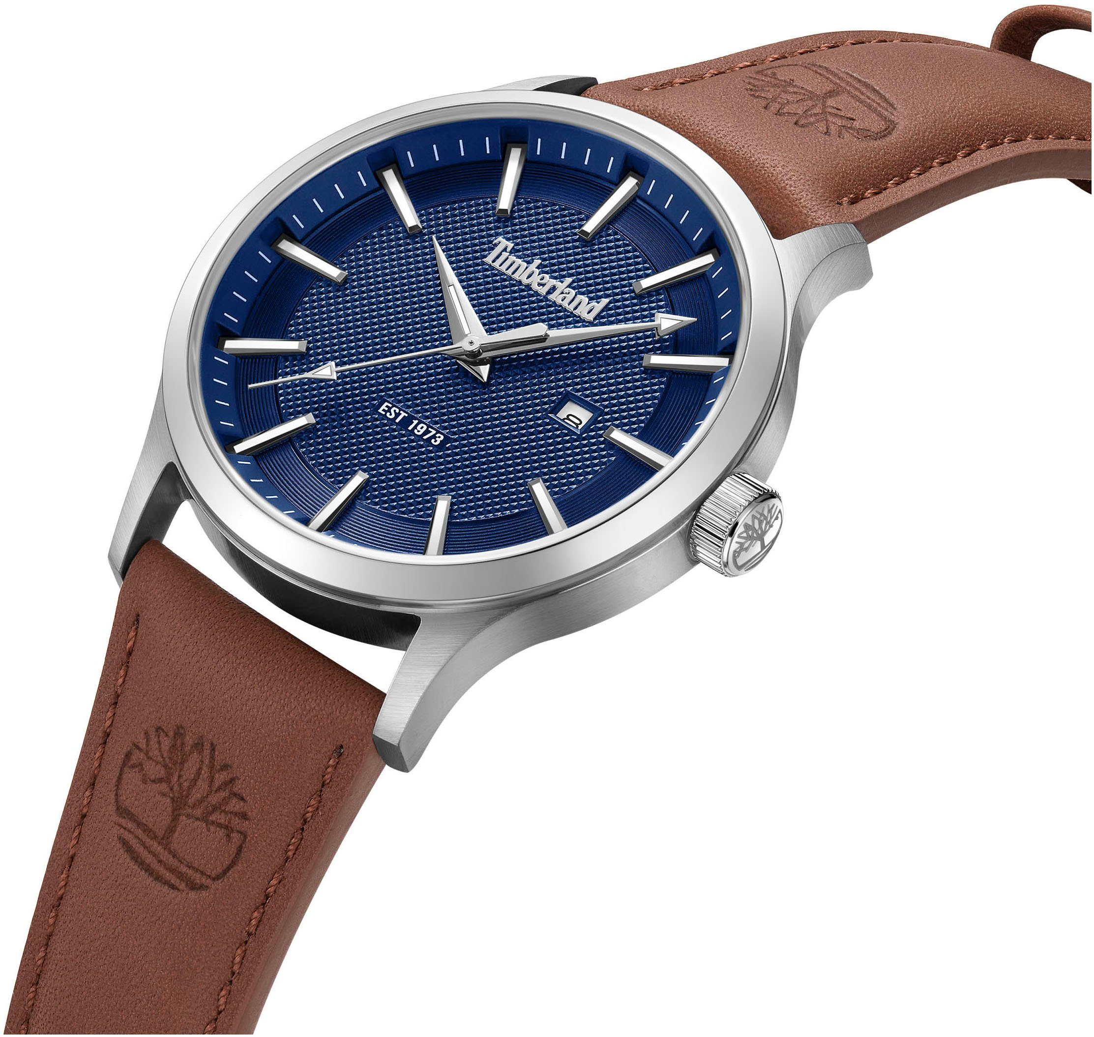 Timberland Kwartshorloge TRUMBULL Armbandhorloge, herenhorloge, datum, leren band