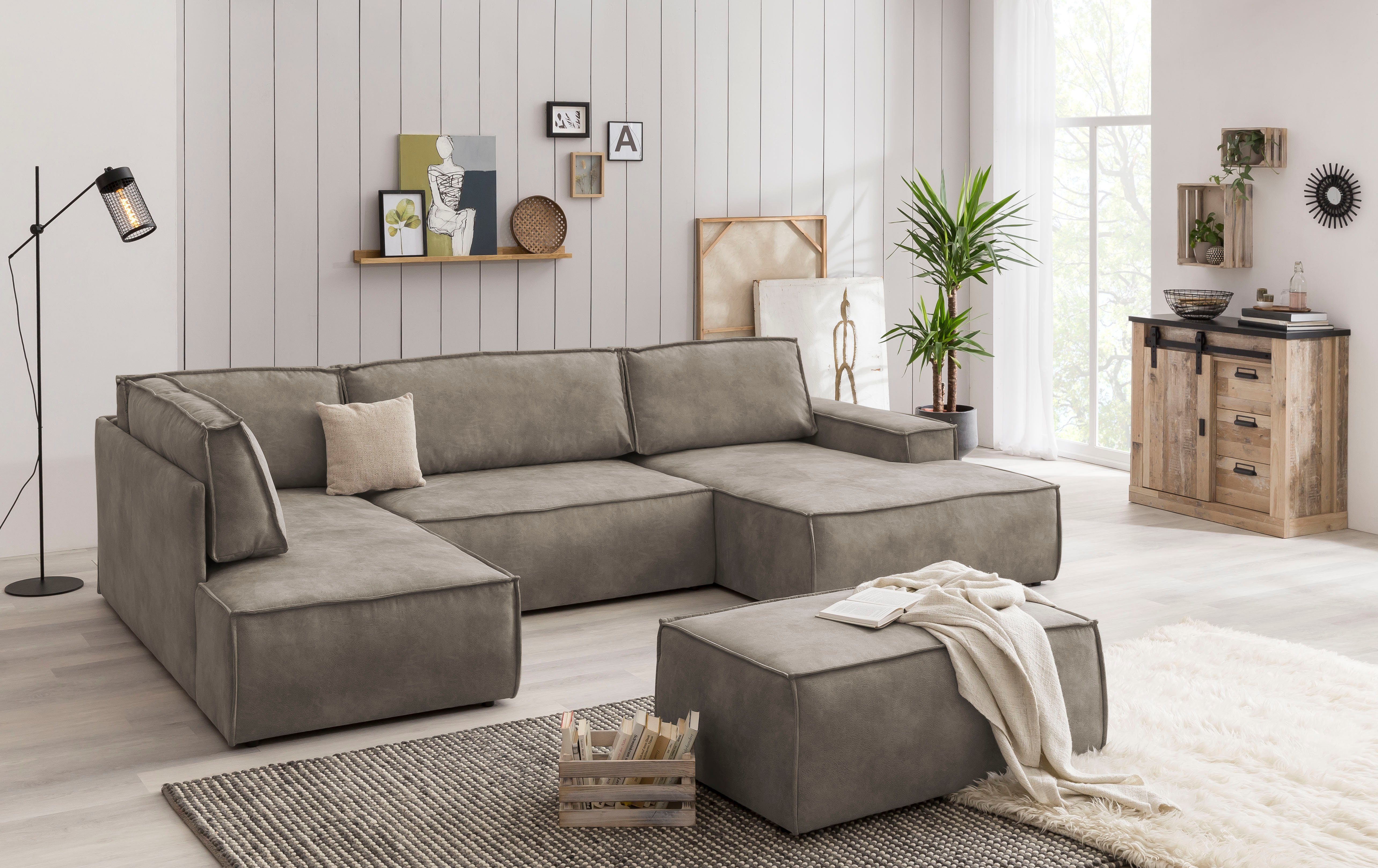 Home affaire Hocker Sherwood passend bij de bekleding van de sherwood-serie