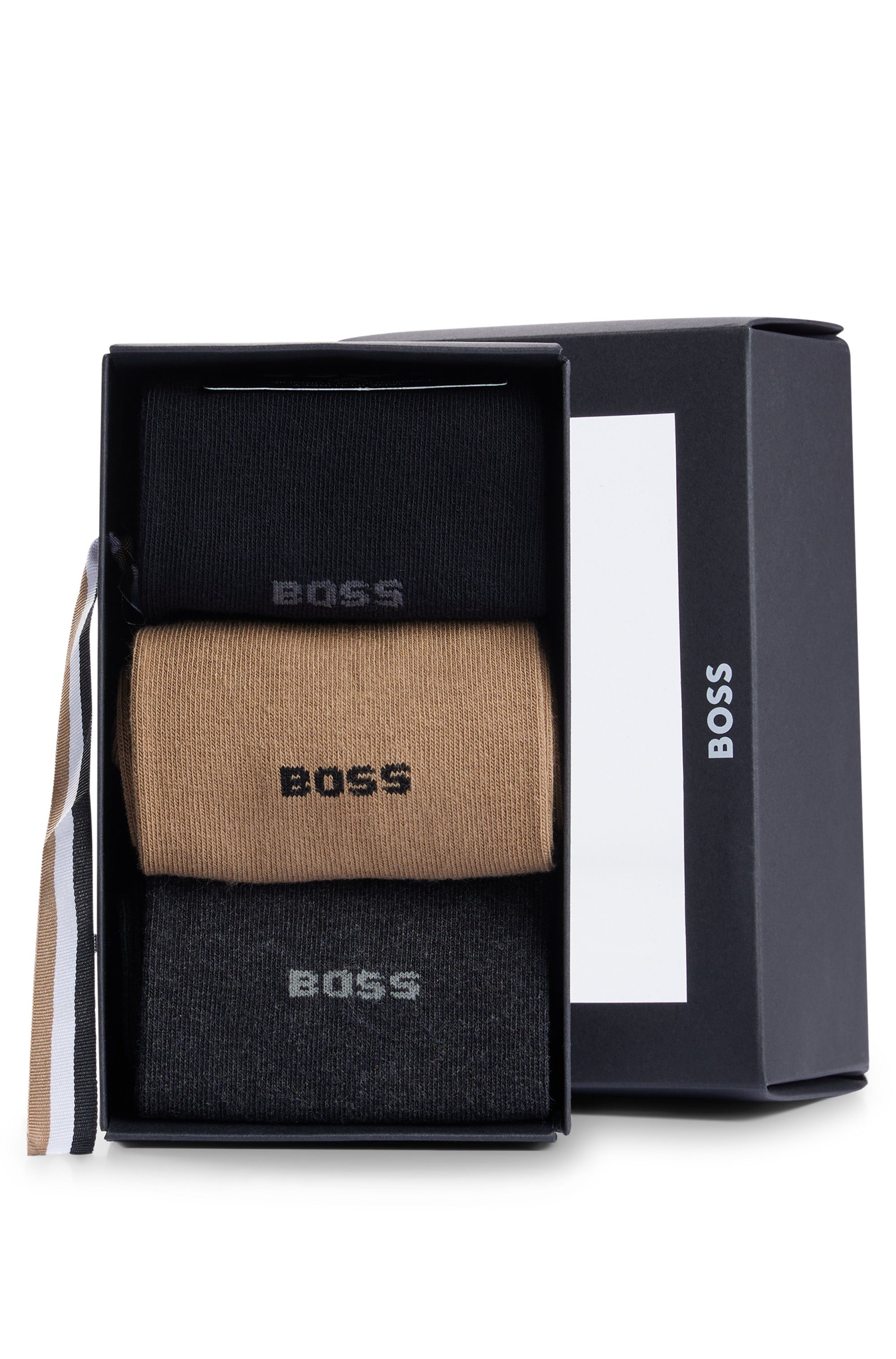 BOSS Sokken 3P RS GiftSet Uni CC (3 paar Set van 3)