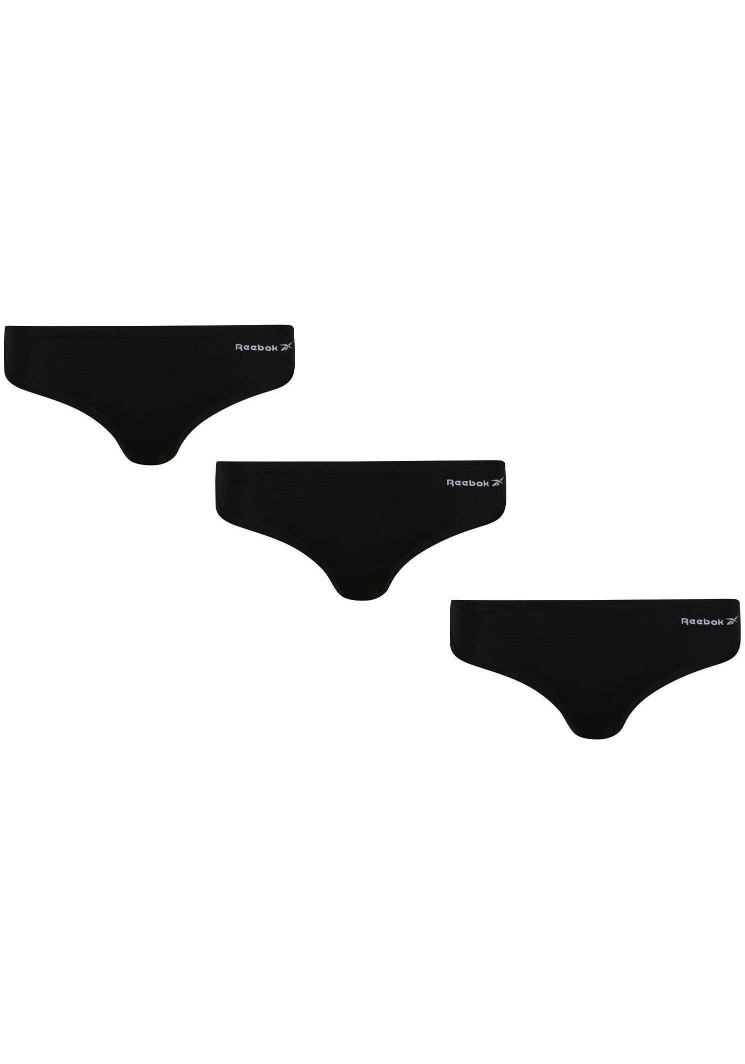 Reebok Tanga Serena met merkinscriptie aan de heup (set, 3 stuks)