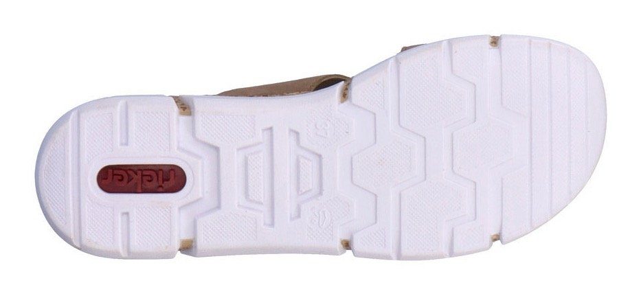 Rieker Slippers sleehak, zomerschoen, slippers met moderne siergesp