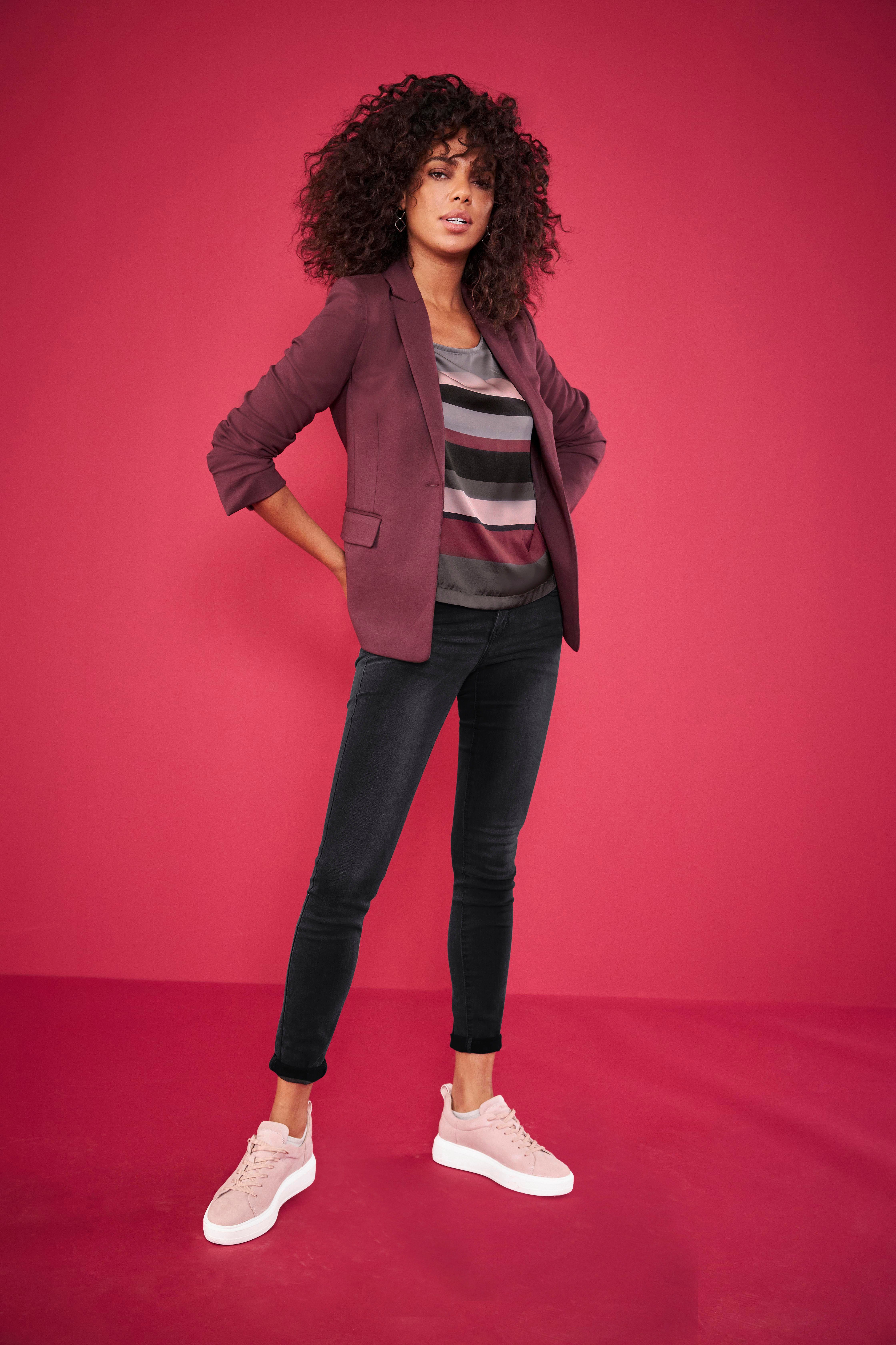 Laura Scott Shirtblouse in modieus streepdesign