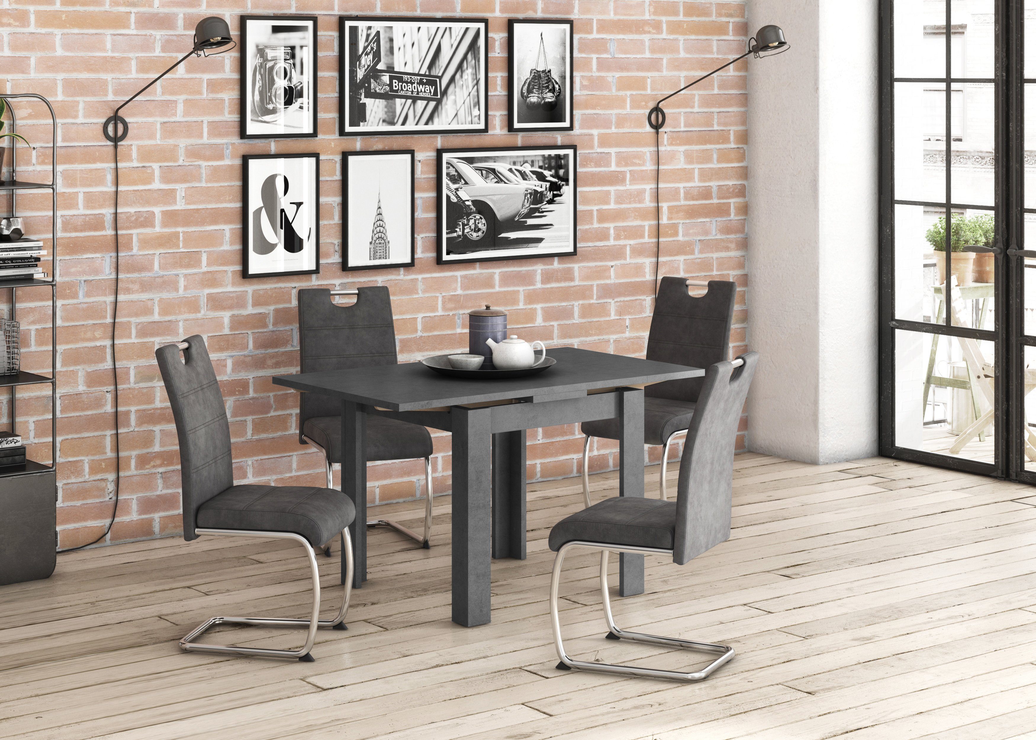 Mäusbacher Eettafel Monti BESTSELLER!, tafel, keukentafel, uittrekbare tafel uit te trekken tot 136 cm