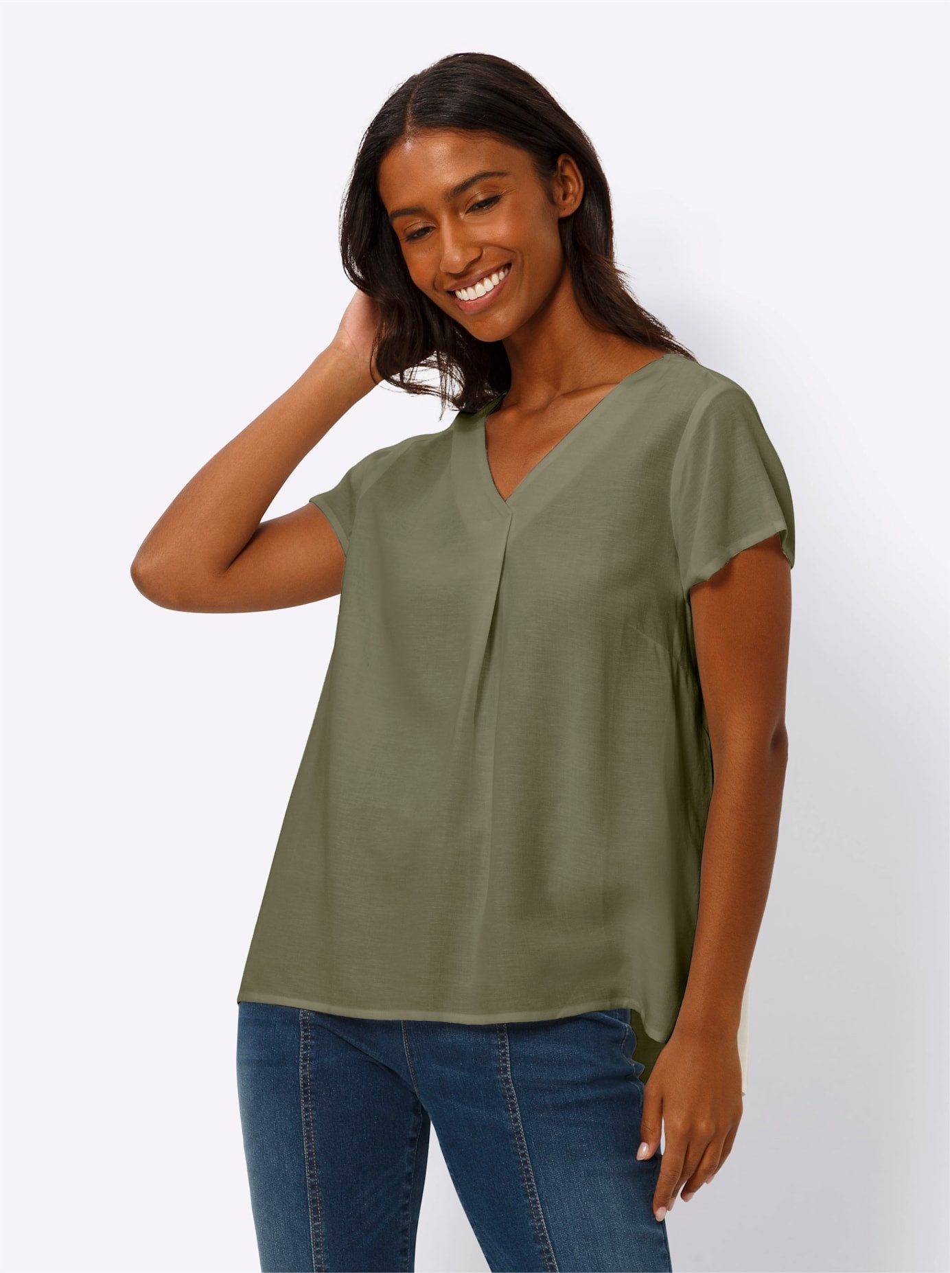 heine Blouse met korte mouwen