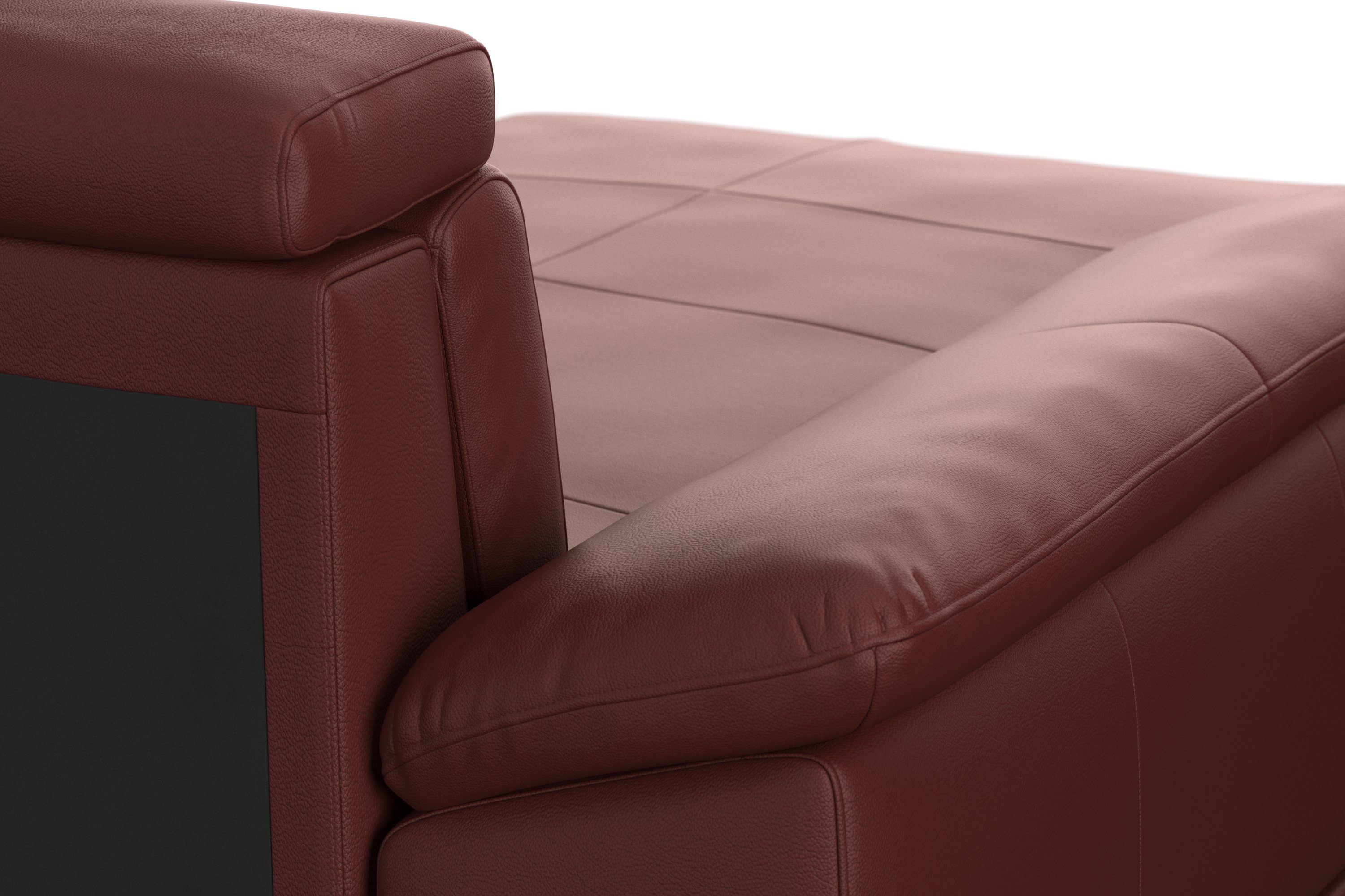 sit&more Zithoek Cabrio U-vorm, met zitdiepteverstelling, arm- en hoofdsteunverstelling