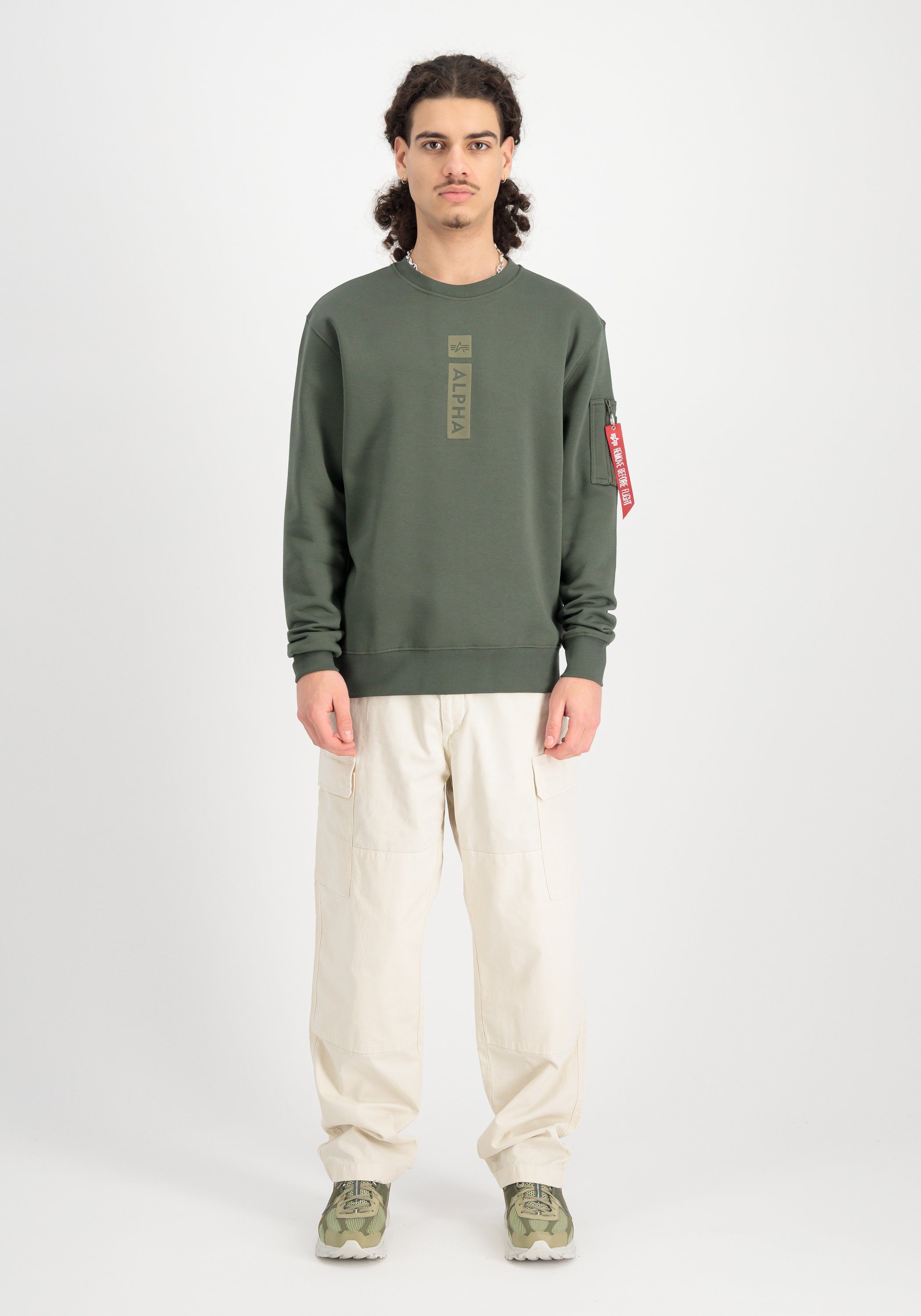 Alpha Industries Sweater Men Sweatshirts Alpha Refl. Print Sweater