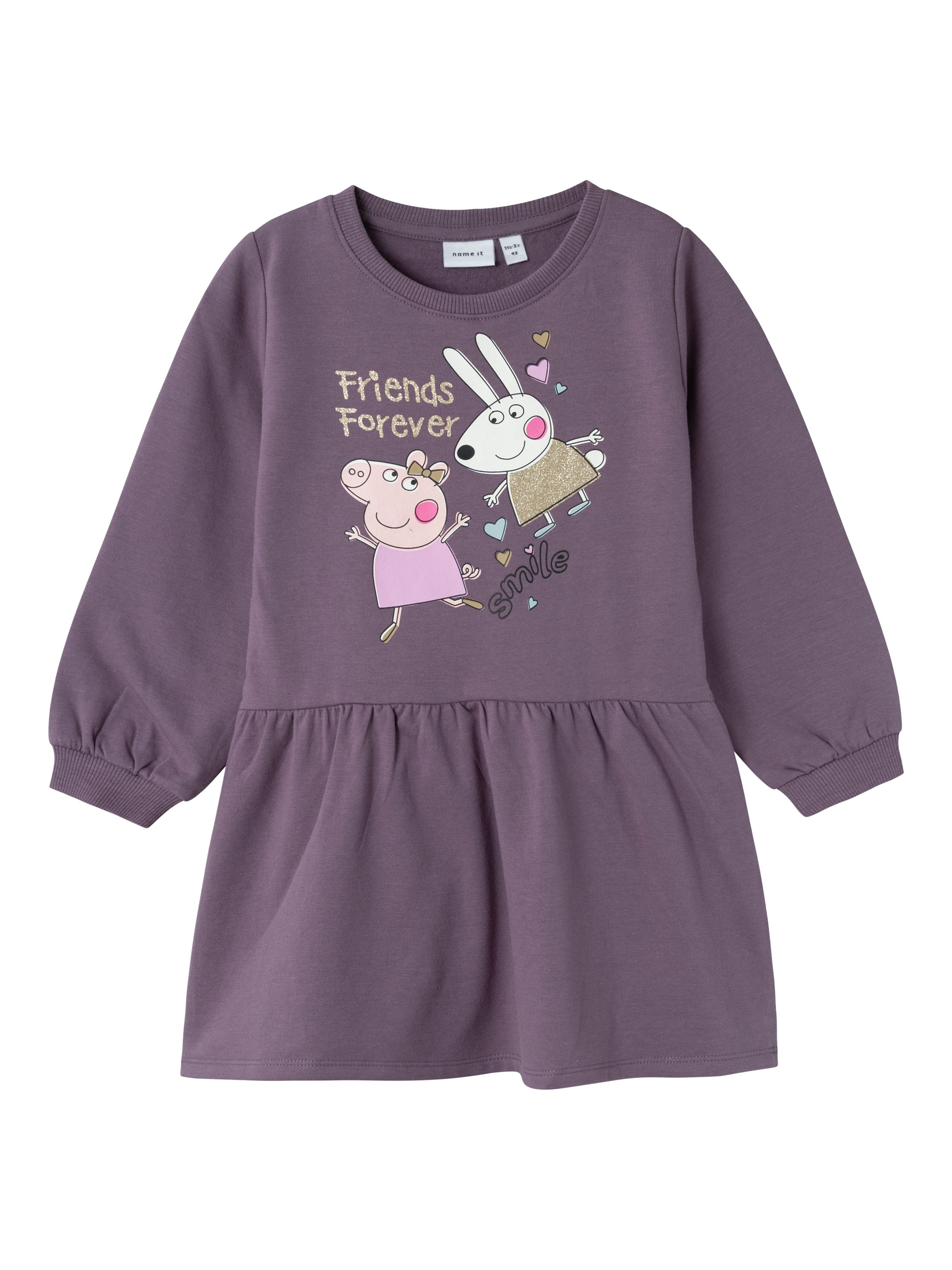 Name It Sweatjurk NMFAMIRA PEPPAPIG LS SWE DRESS BRU CPLG