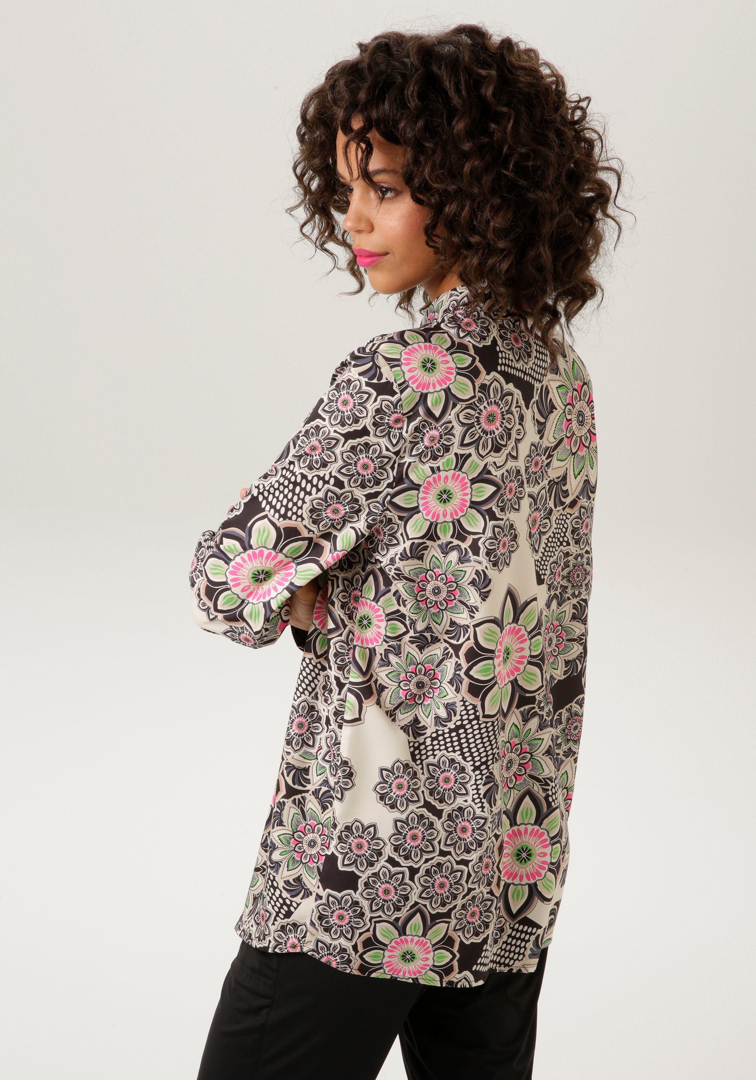 Aniston CASUAL Overhemdblouse met sensationele mandala-bloemenprint