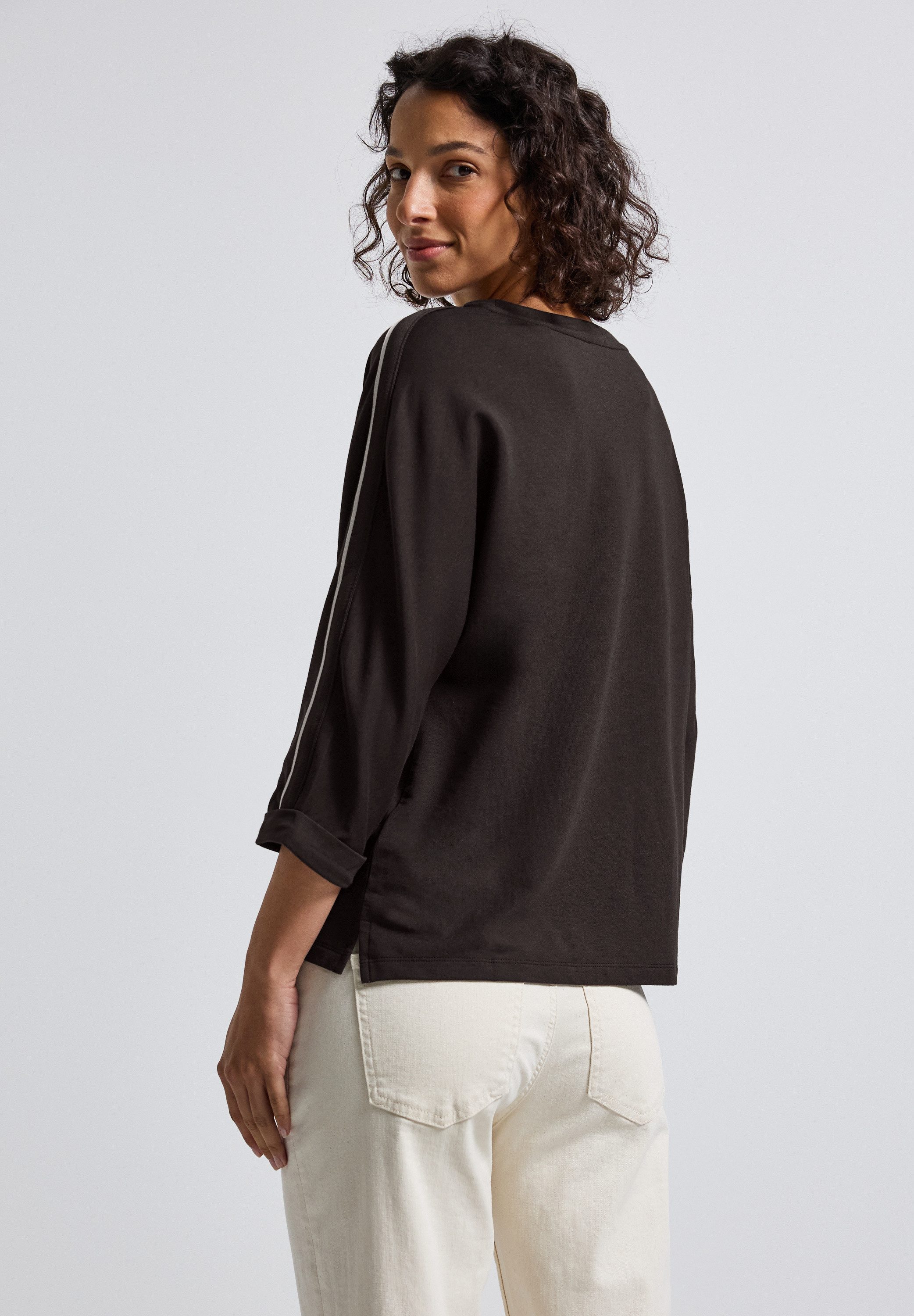 STREET ONE Shirt met 3/4 mouwen met galons