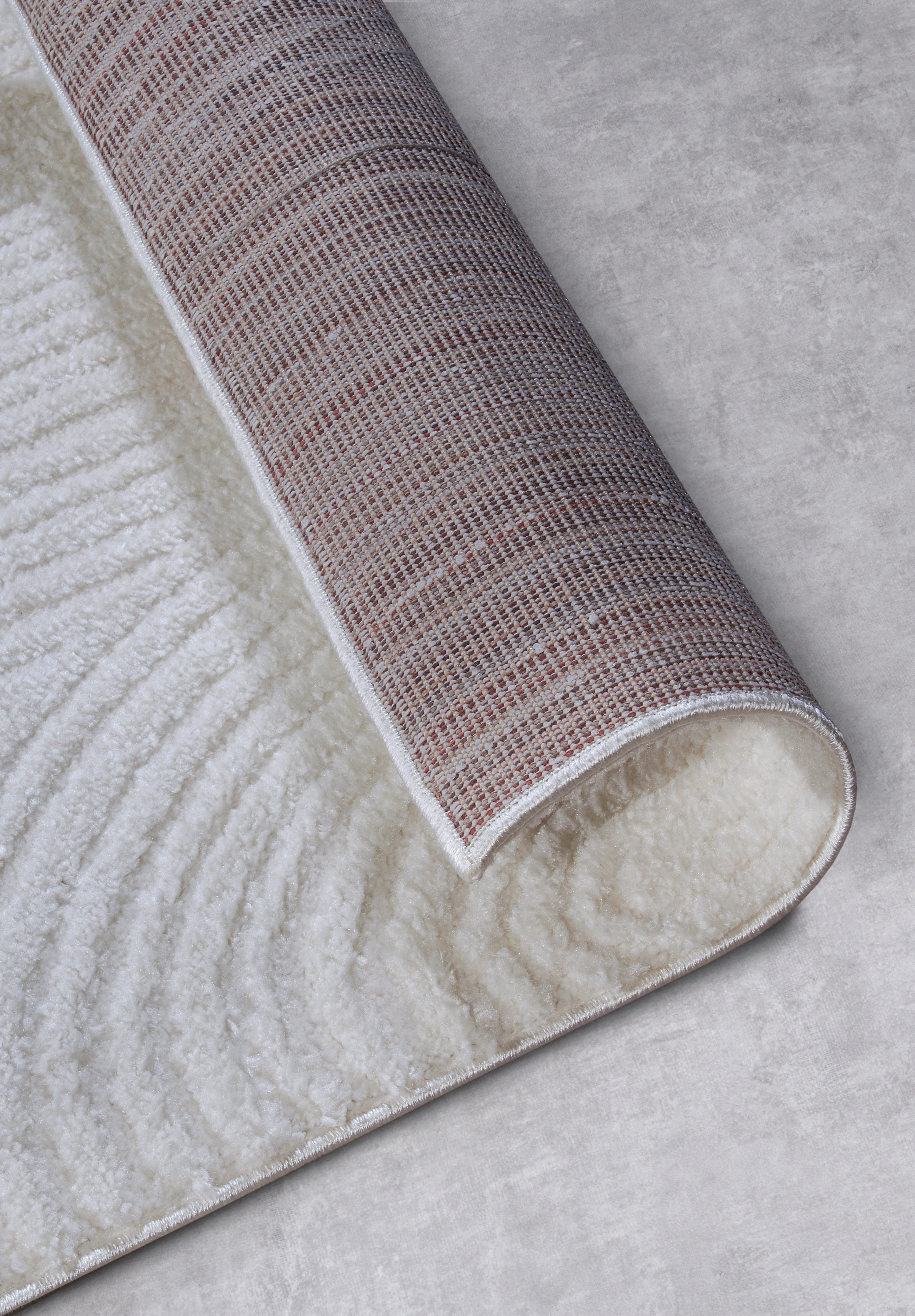 ELLE DECORATION Design-vloerkleed Chappe Shaggy, loper, pluizig, zacht, hoogpolig, modern, hoog-laag effect