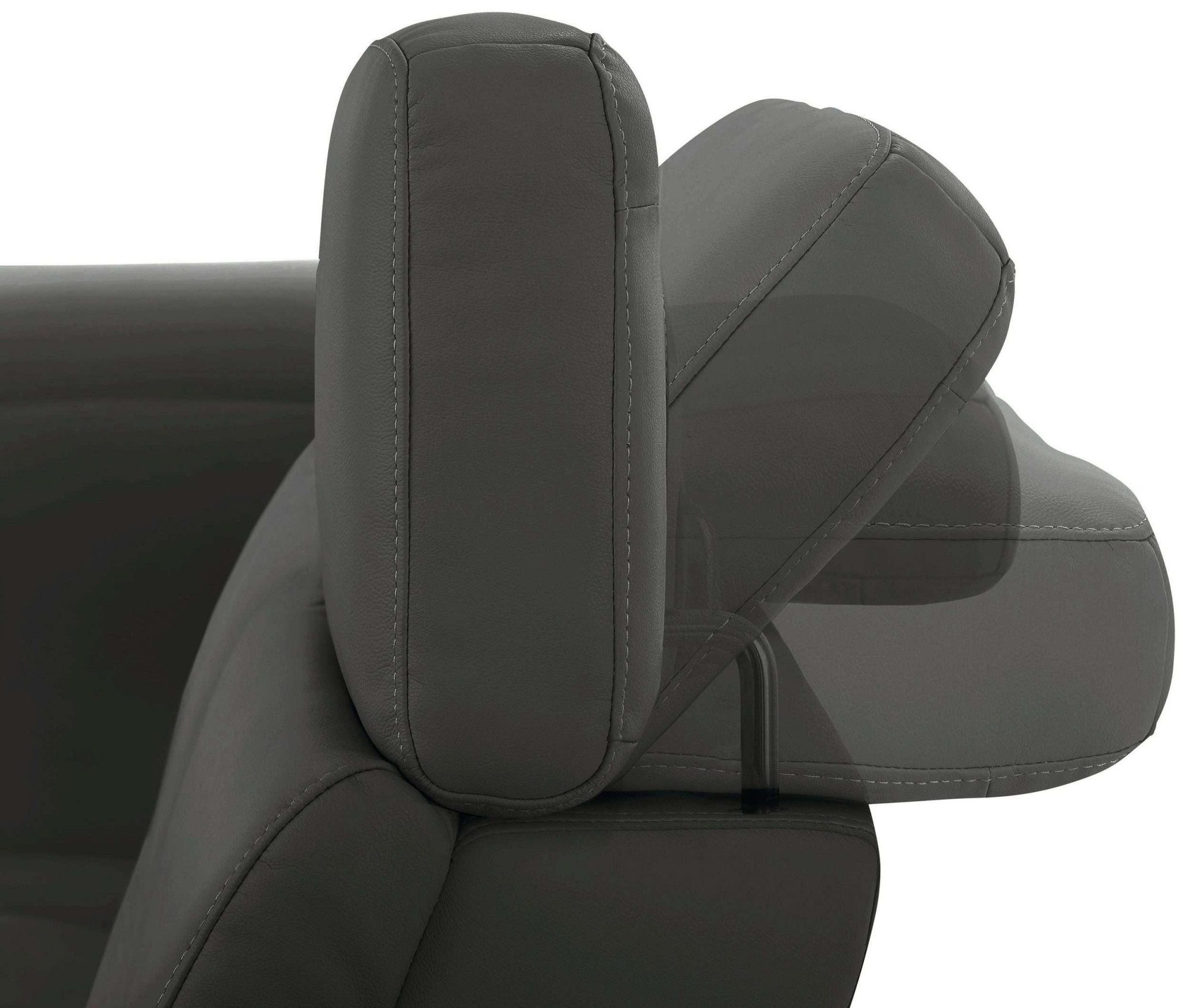 Home affaire Hoekbank Sentrano, L-vorm, 273 cm, man. of electr. relaxfunctie en usb/kopverstelling