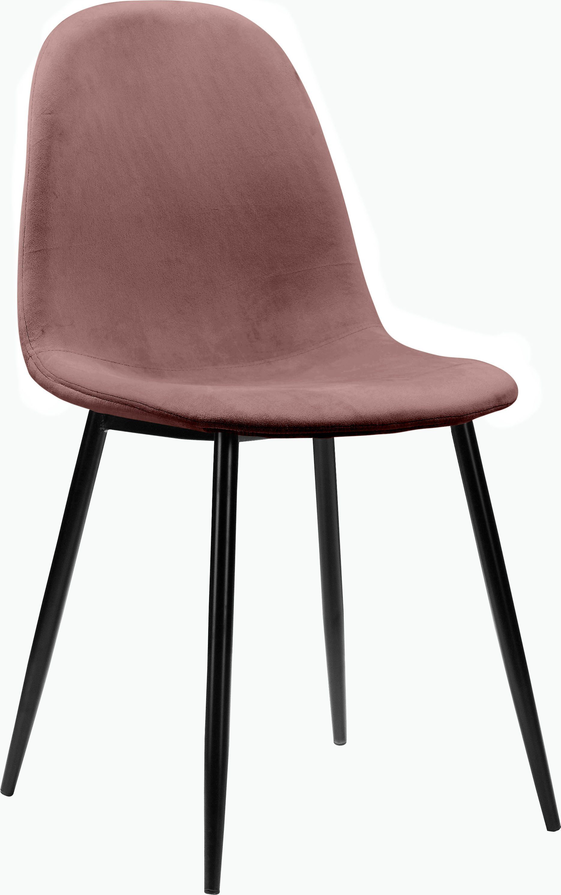Leonique Eethoek Eadwine, TOPSELLER! Tafel plus 4 stoelen, zitgroep bestaande uit eettafel 160 cm en 4 eetkamerstoelen, gestoffeerde stoelen (set, 5-delig)