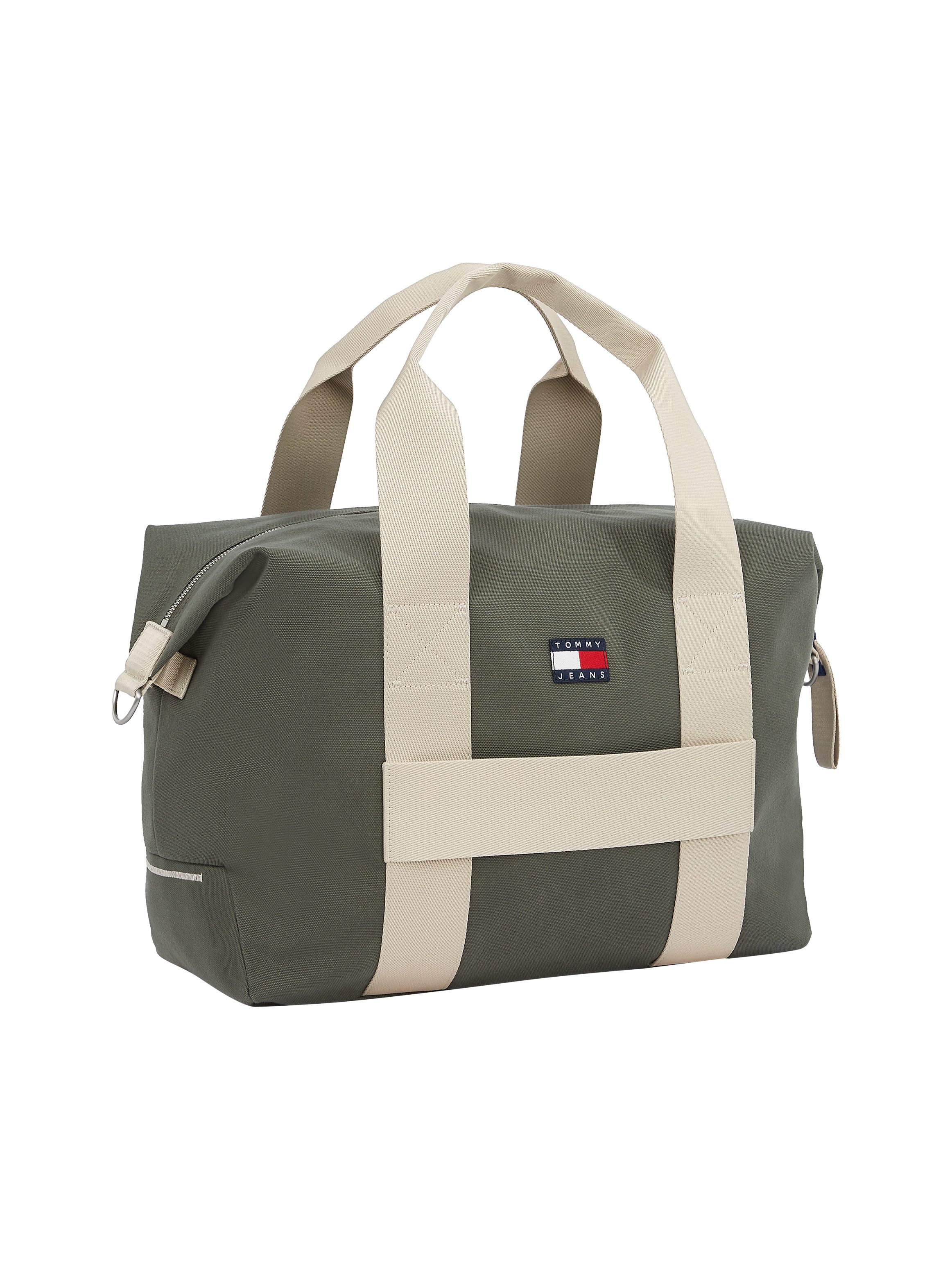 TOMMY JEANS Weekendtas TJM RETRO COOL DUFFLE Unisex schoudertas, handtas, schoudertas met contrasterende afwerking