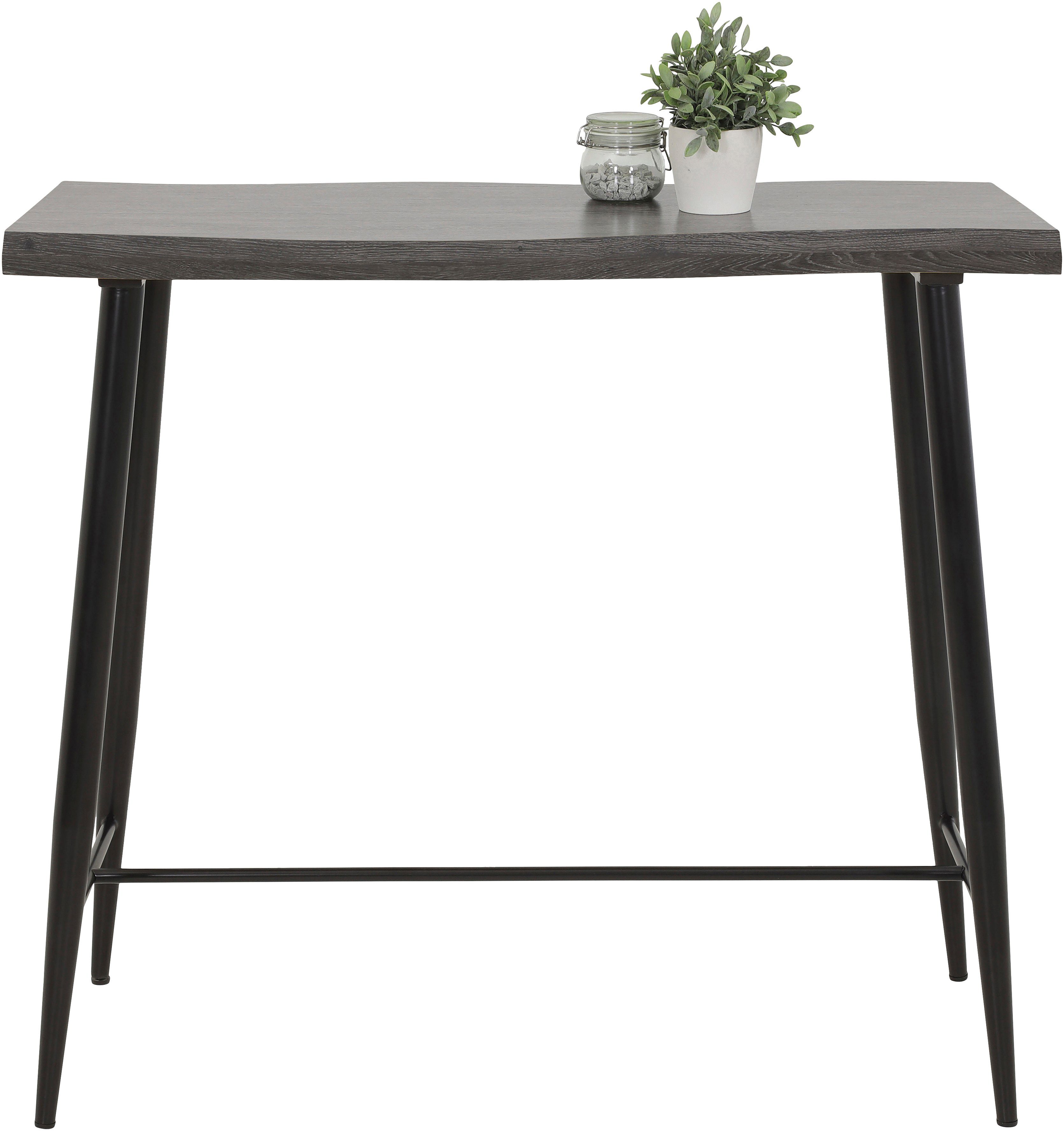 HELA Bartafel Gabi Boomstamtafel, 120 cm breed, Industrial design, wildeiken of grijs