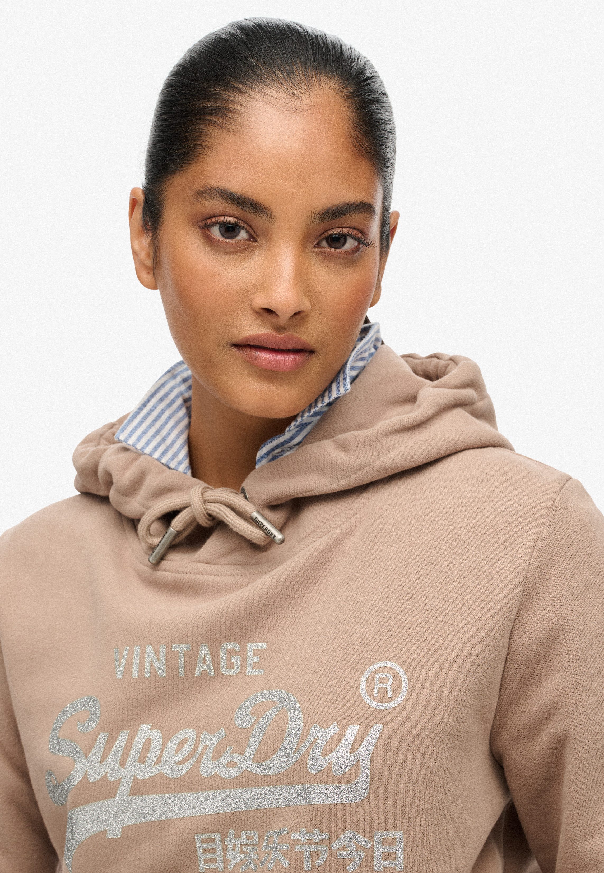 Superdry Hoodie EMBELLISHED VL RELAXED HOOD