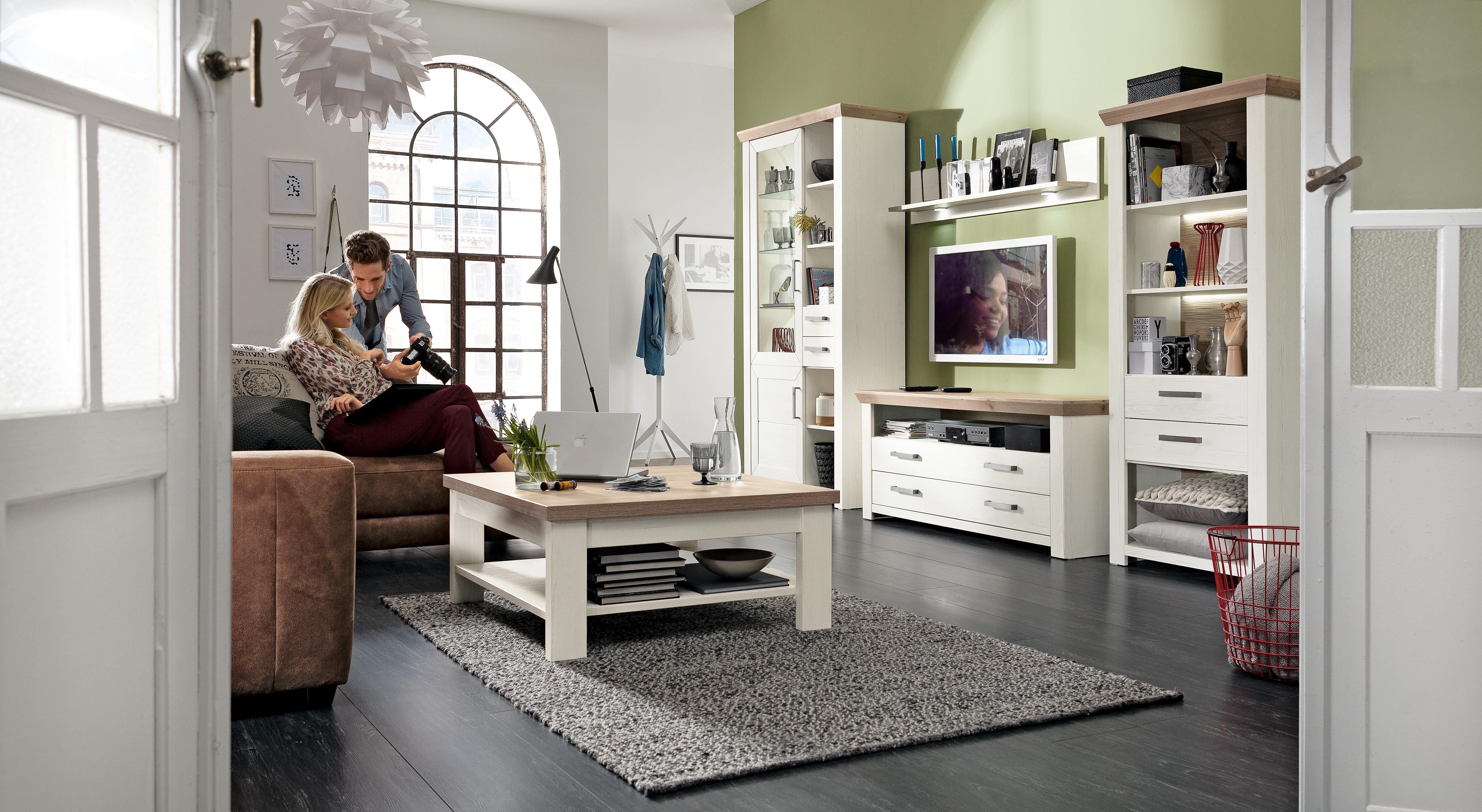 set one by Musterring Salontafel York Type 64 en 65, in 3 kleurvarianten, met plank, twee maten