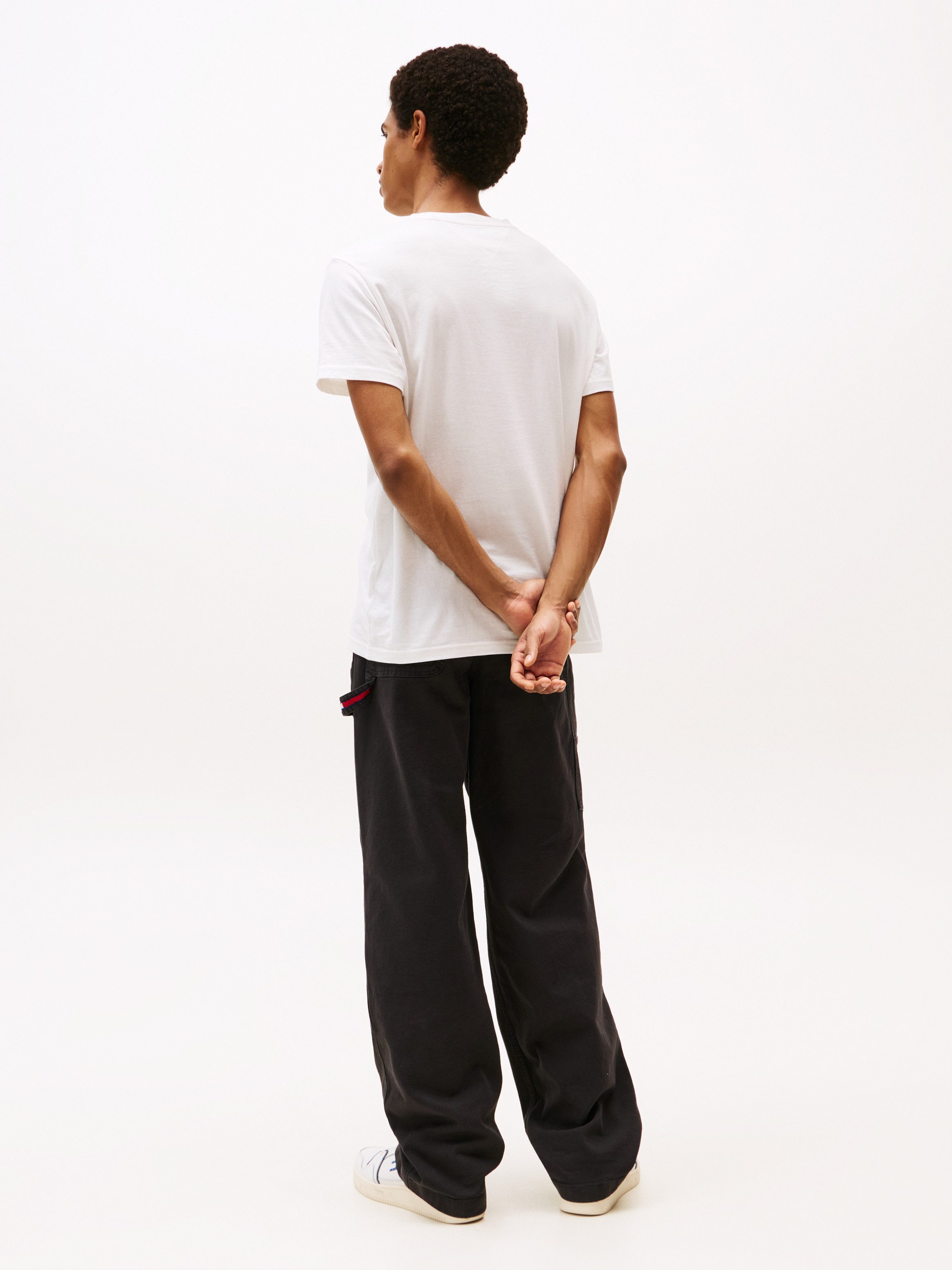 TOMMY JEANS T-shirt TJM SLIM LINEAR CHEST TEE EXT