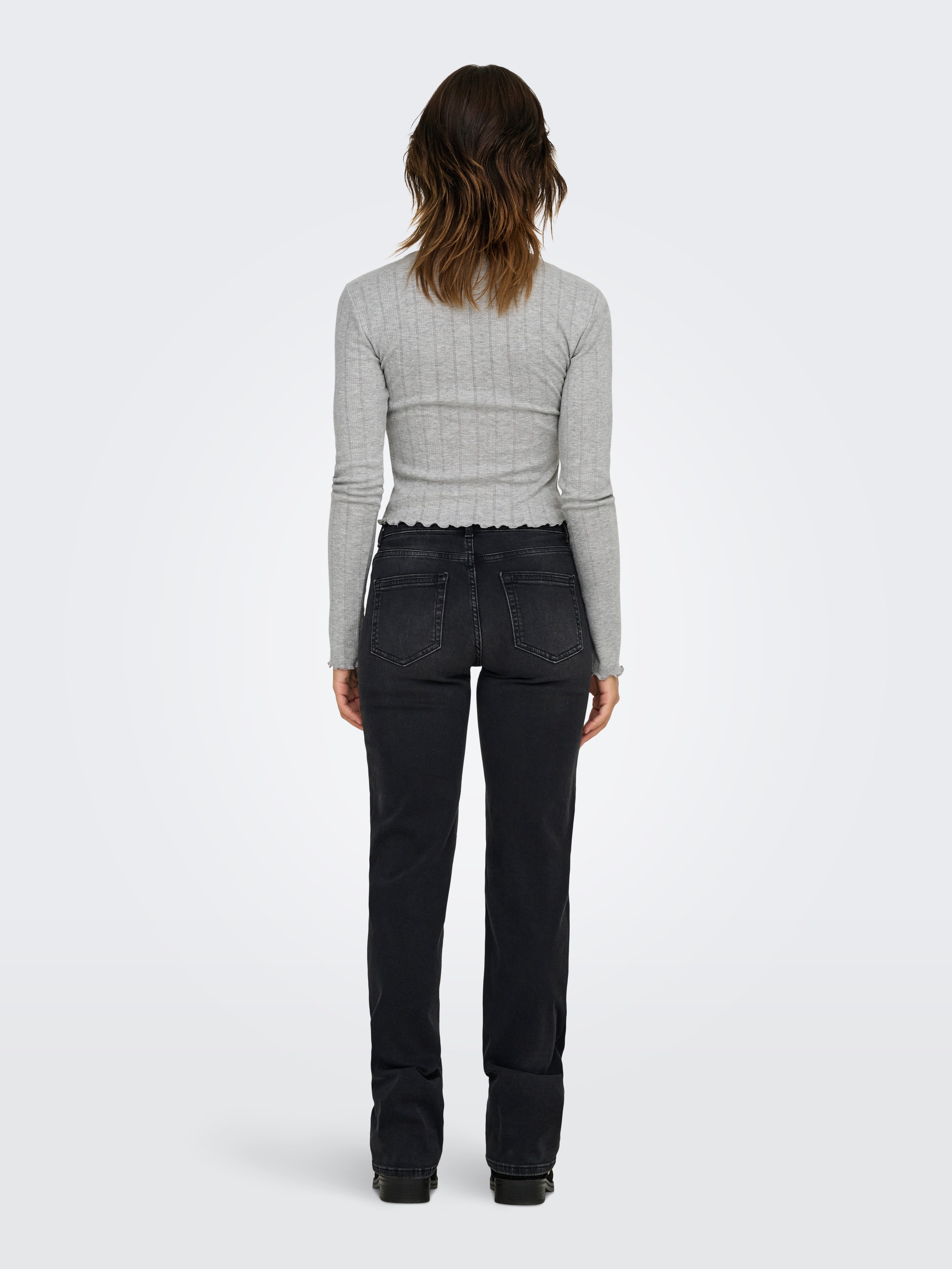 Only Shirt met lange mouwen ONLCARLOTTA L/S WRAP TOP JRS