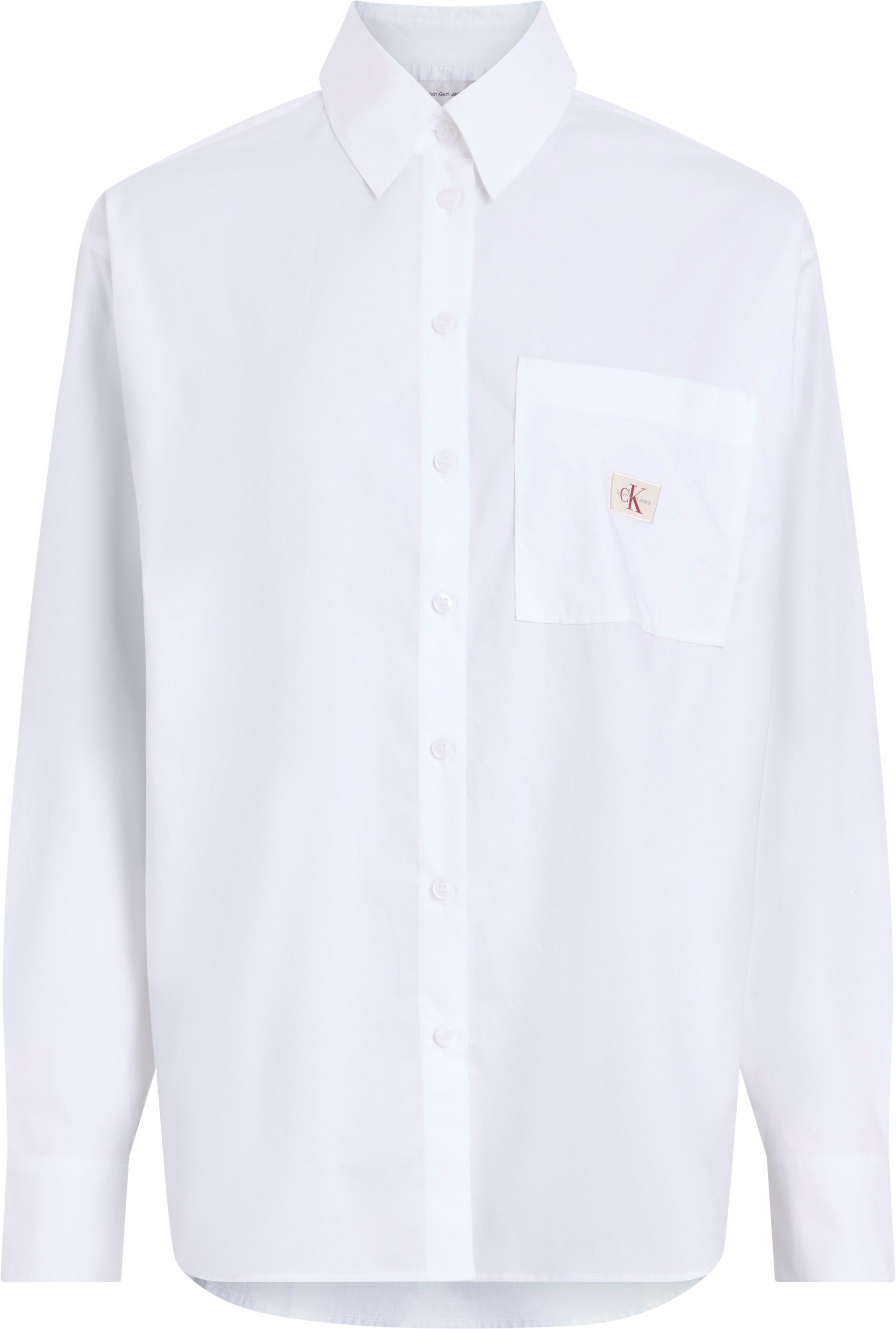 Calvin Klein Overhemd met lange mouwen WOVEN LABEL RELAXED SHIRT