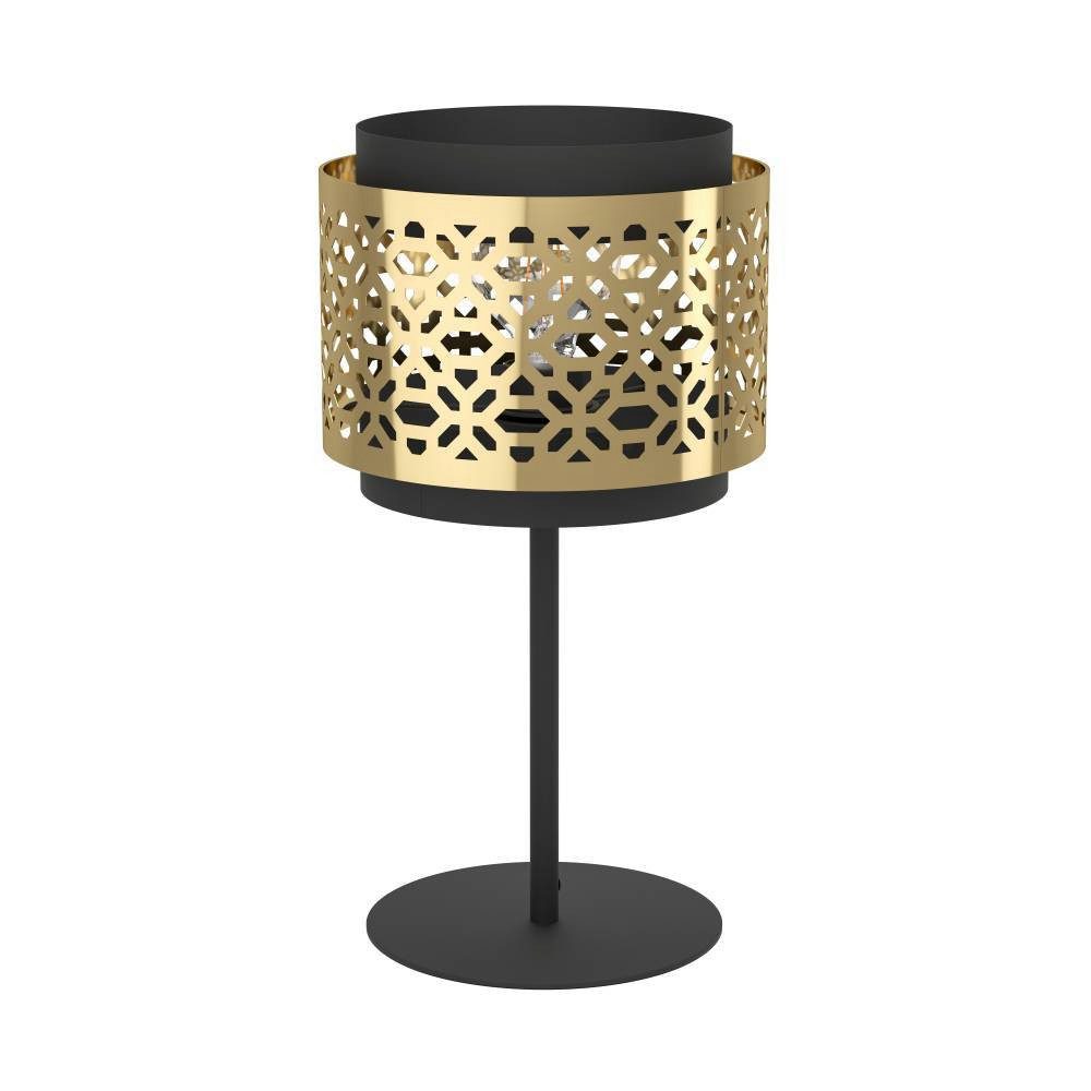 EGLO Tafellamp SANDBACH Nachtkastlamp, tafellamp van metaal en messing, E27 fitting (1 stuk)