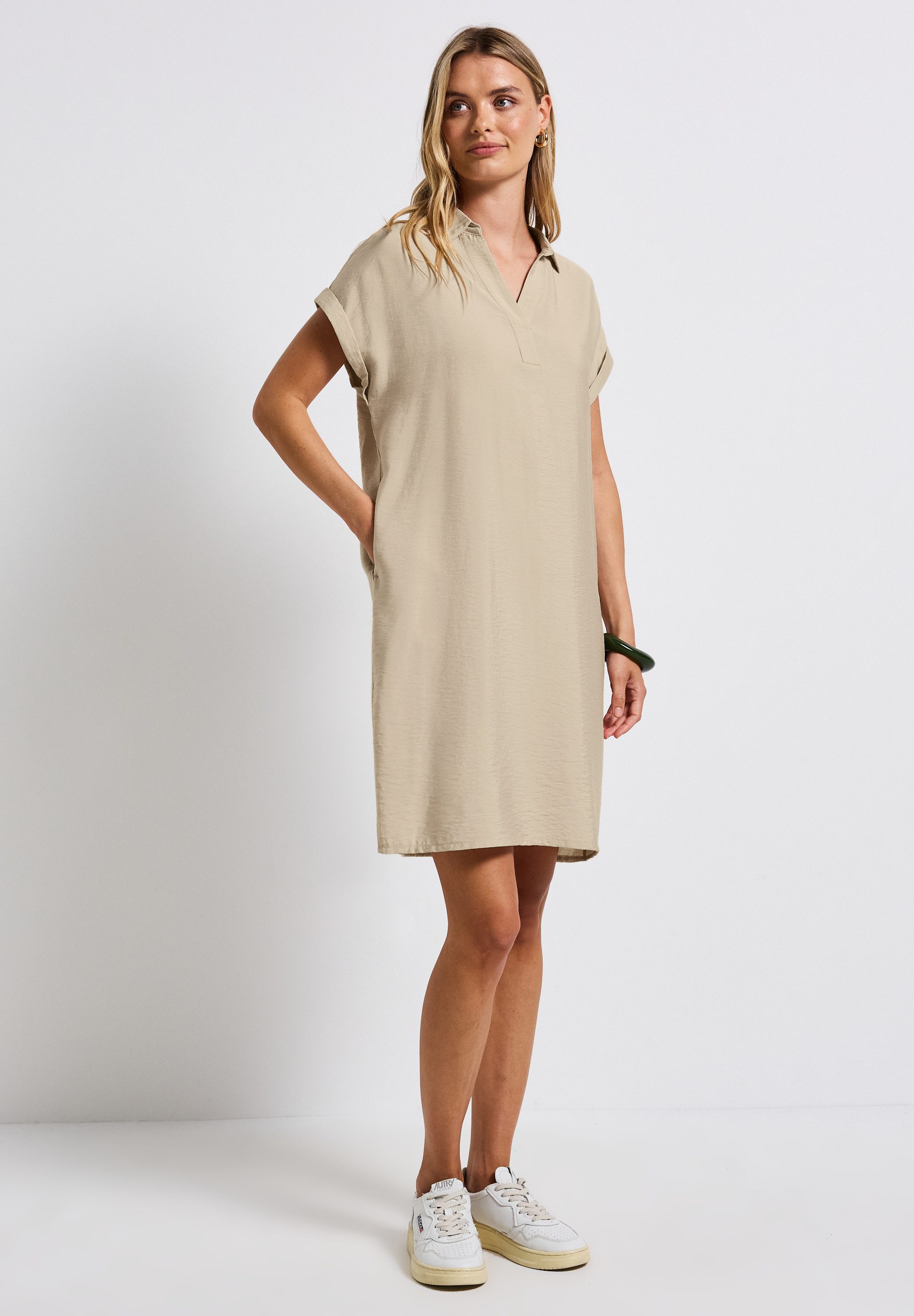 STREET ONE Shirtjurk met ingesneden hals