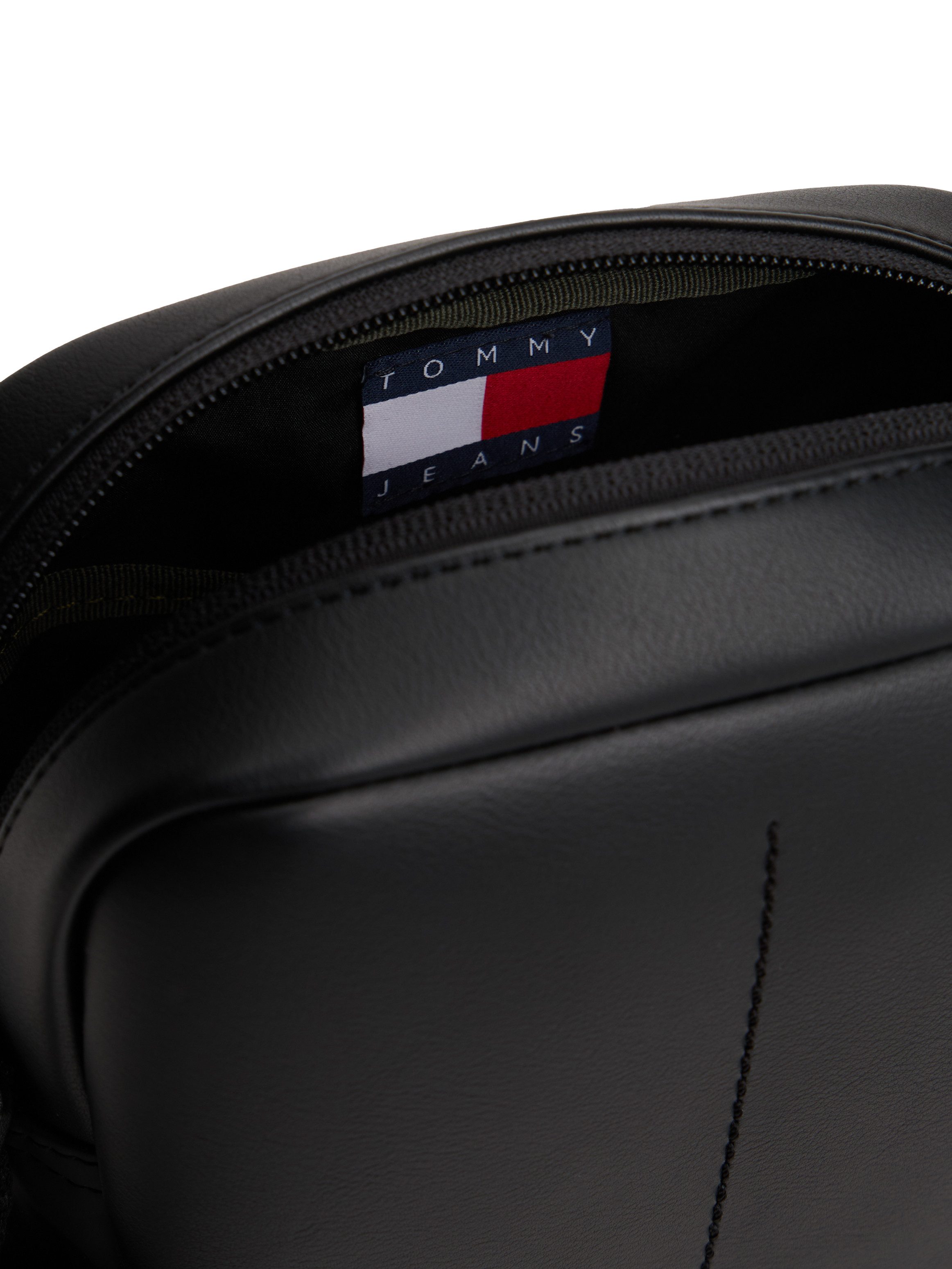 TOMMY JEANS Schoudertas TJM ESS DAILY PU REPORTER , heren vrijetijdstas, schoudertas met tommy jeans vlag