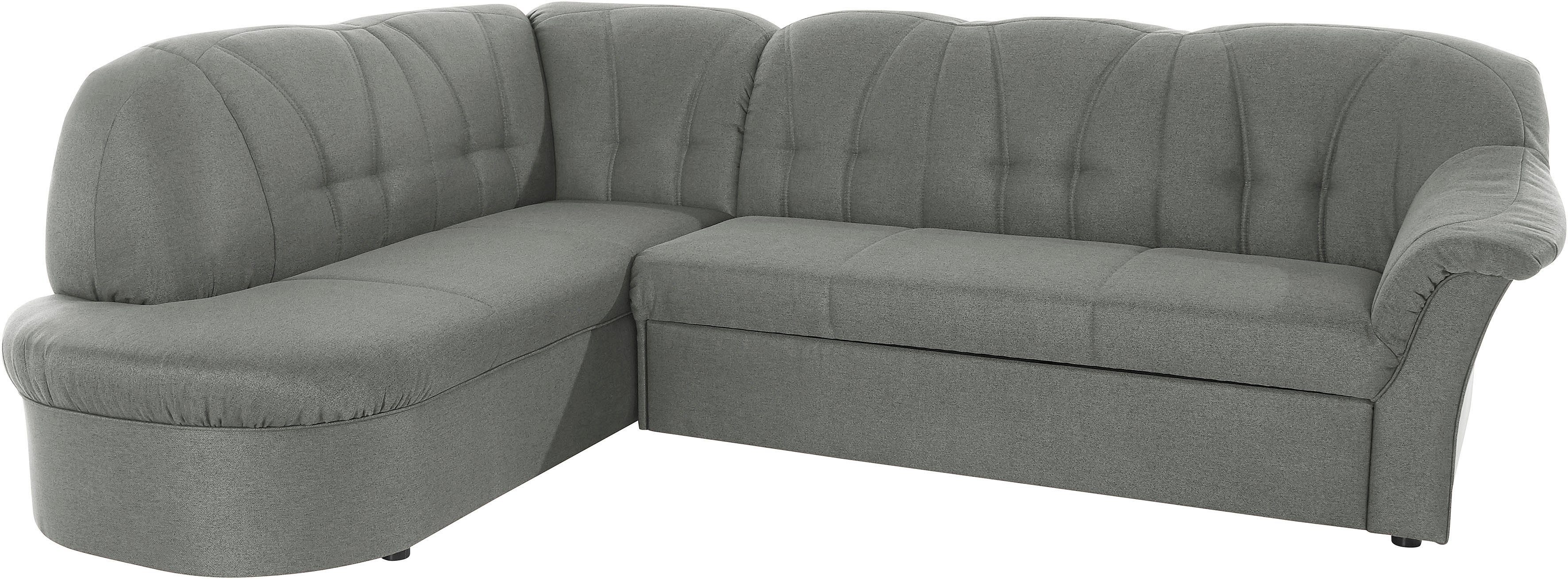 DOMO collection Hoekbank Pegnitz, elegante rugsteppingen, tijdloze vormtaal, L-vorm