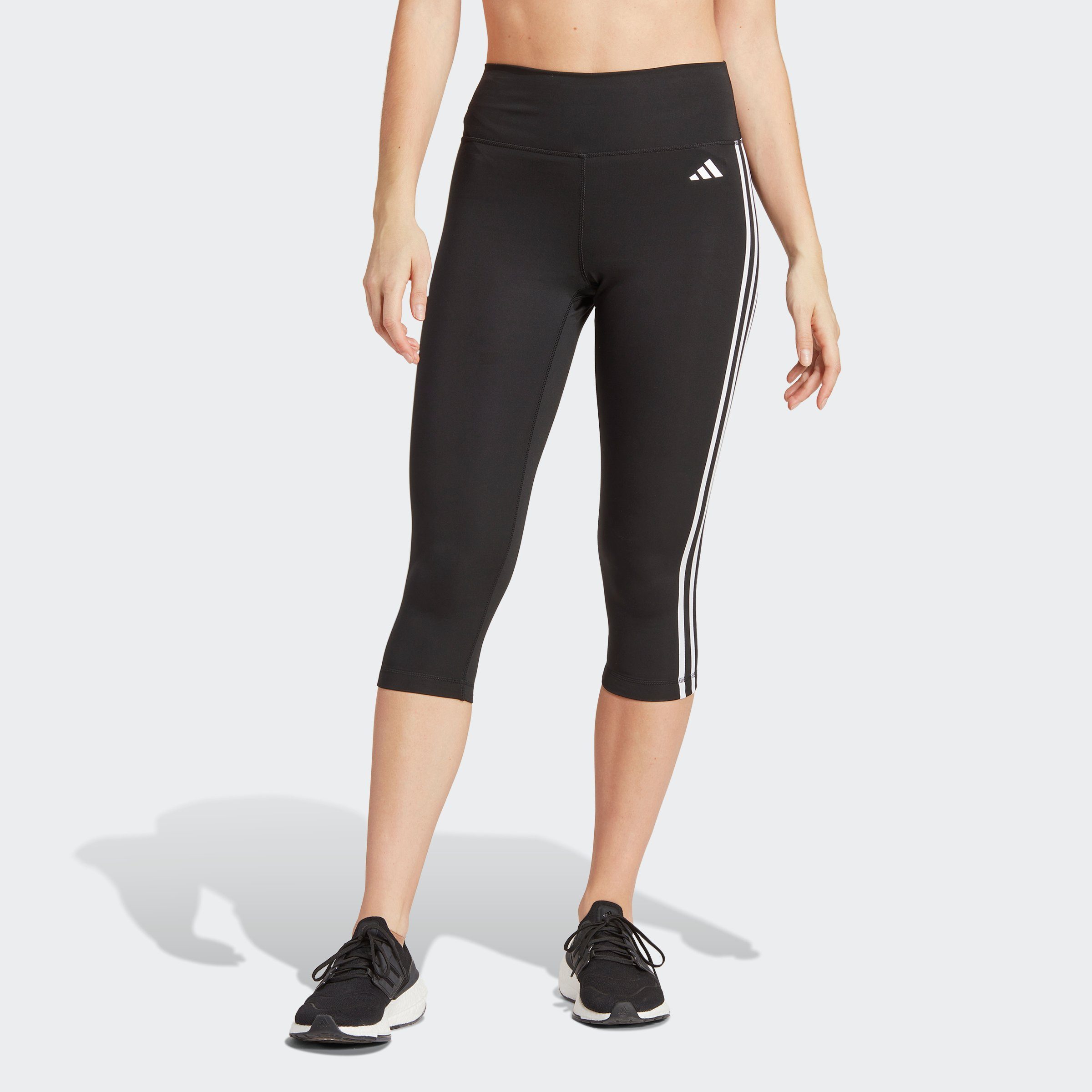 adidas Performance Trainingstights TRAIN essentials 3-strepen HIGHWAISTED 3/4 (1-delig)